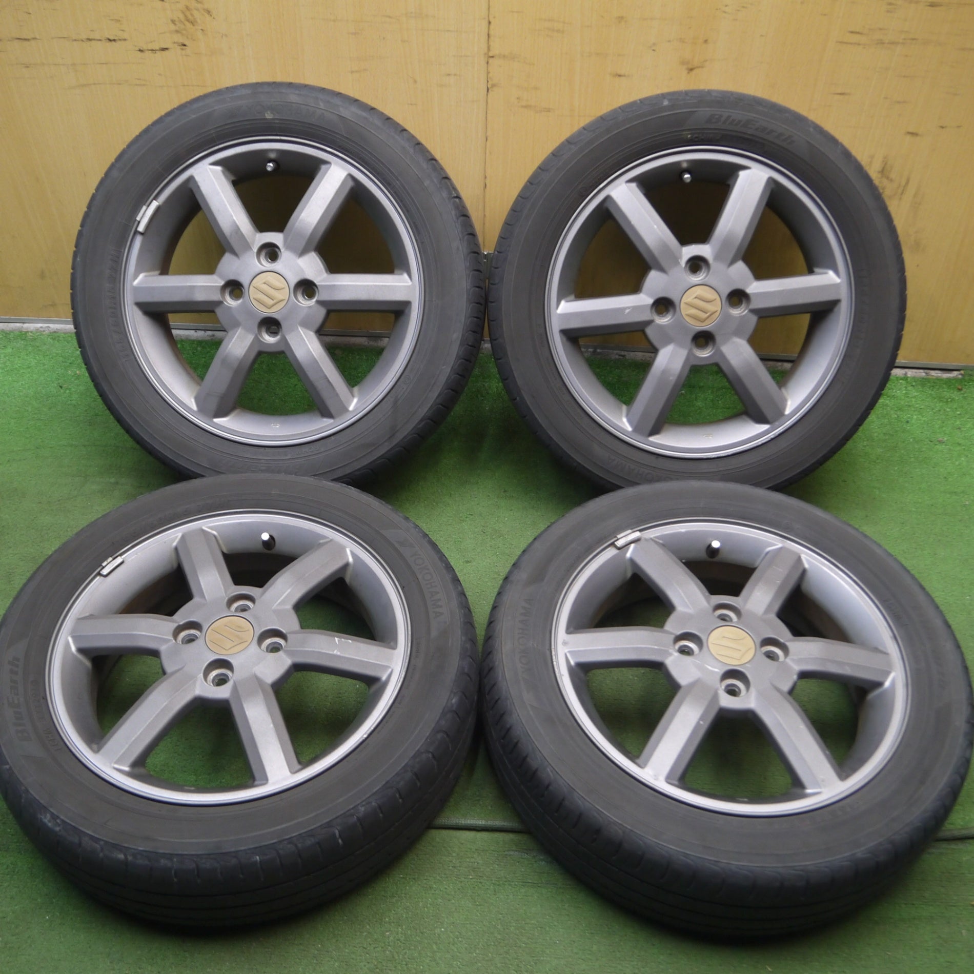 軽用　15インチ　keiワークス アルト　165/60R15 スズキ keiワークス CIRCLAR C10R 15×5J DUNLOP EC202 165/55R15