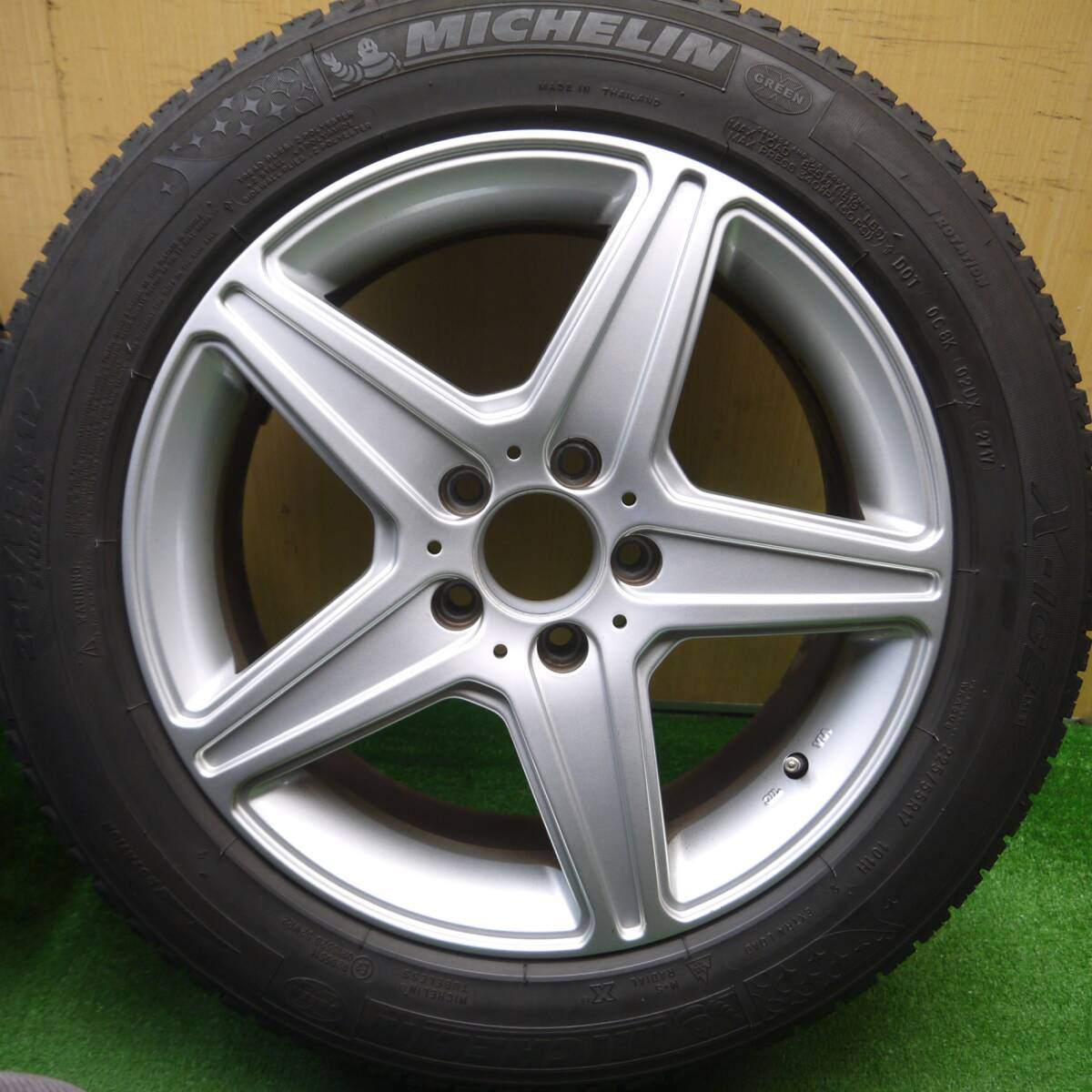 4本価格★ベンツ 等 AGA Burg 225/55R17 スタッドレス ミシュラン X-ICE XI3 17インチ PCD112/5H★5011504Hス