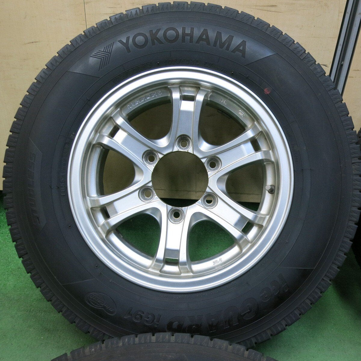 バリ溝!9分★KEELER 195/80R15 107/105L スタッドレス ヨコハマ アイスガード iG91 キーラー 15インチ PCD139.7/6H★5032510SYス