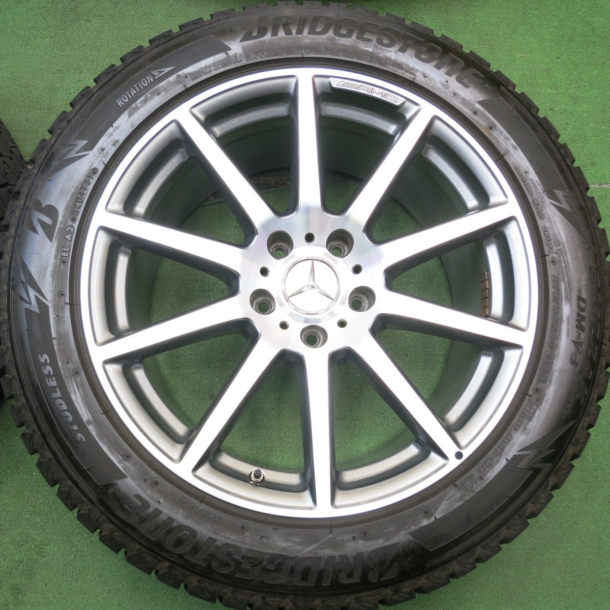 センサー付!バリ溝!21年!キレイ!9.5分★ベンツ W463 A Gクラス ゲレンデ G63 純正 AMG 275/50R20 スタッドレス ブリヂストン ブリザック DM-V3 20インチ PCD130/5H★5082801HAス