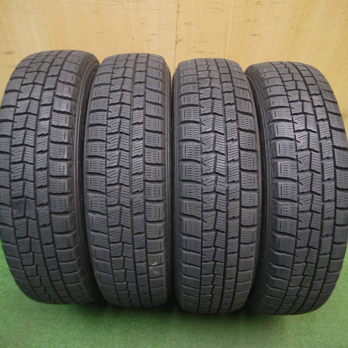 バリ溝!9.5分以上★スタッドレス 155/65R14 ダンロップ ウインターマックス WM01 MACBES MB8 マクベス 14インチ PCD100/4H★5012403Hス
