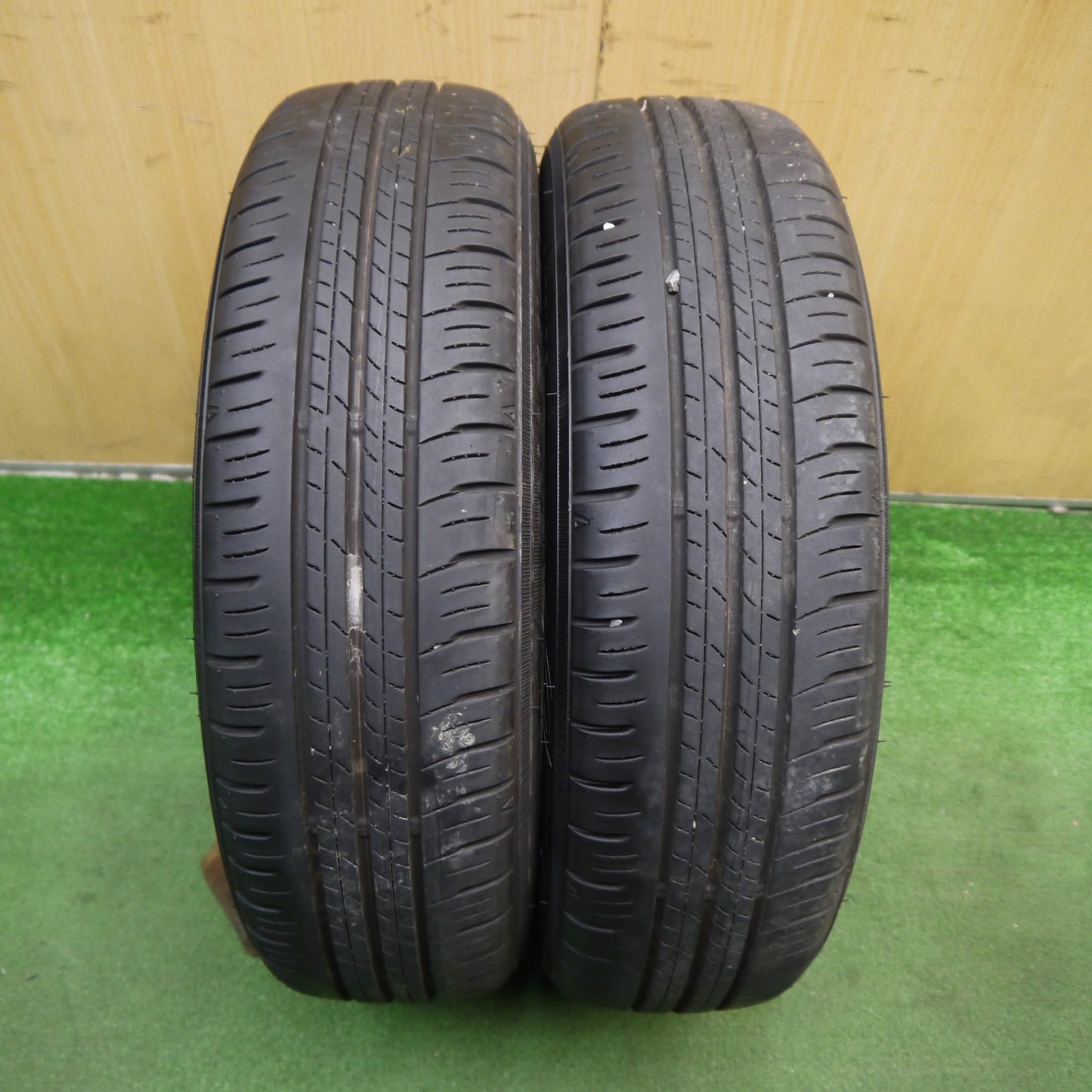 バリ溝!24年!キレイ!8.5分!2本★日産 デイズ ルークス 純正 155/65R14 ダンロップ エナセーブ EC300+ 14インチ PCD100/4H★5061605Hノ