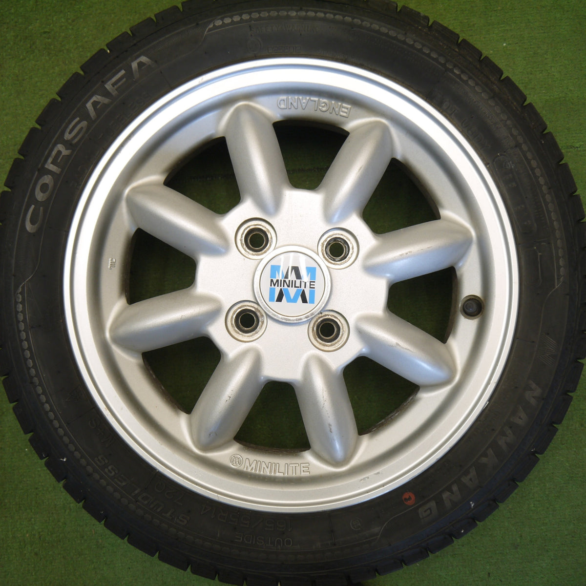 4本価格★ダイハツ ミラジーノ 純正 MINILITE 165/55R14 スタッドレス ナンカン CORSAFA ミニライト 14インチ PCD100/4H★6052202Hス