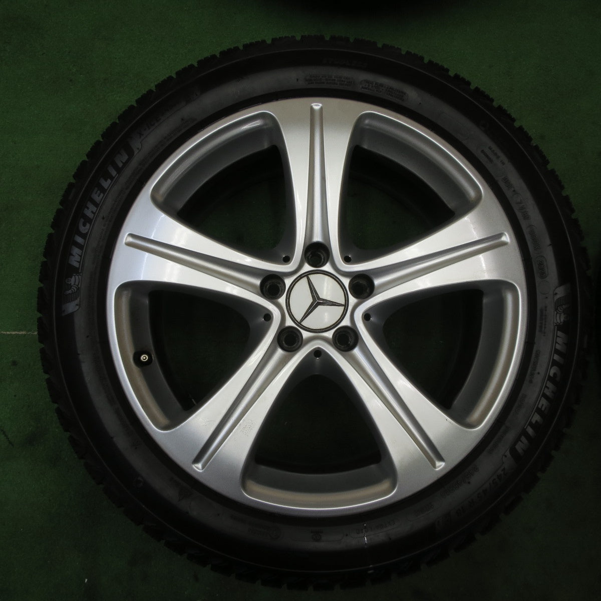 キレイ!21年★ベンツ Eクラス W213 純正 245/45R18 スタッドレス ミシュラン X-ICE SNOW 18インチ PCD112/5H★5062901TTス