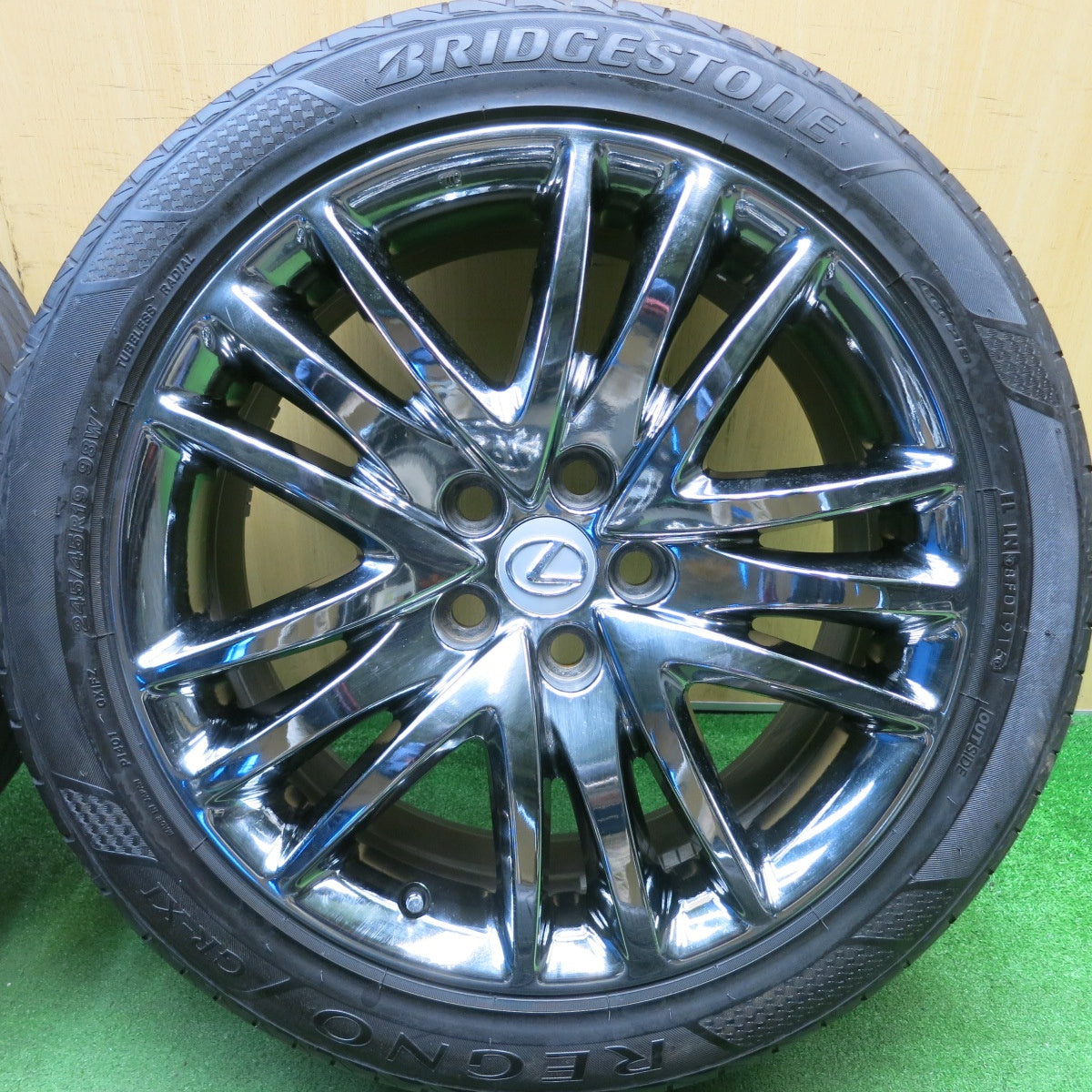4本価格★レクサス LS 純正 OP 245/45R19 ブリヂストン レグノ GR-XI 19インチ PCD120/5H★5050507HAノ