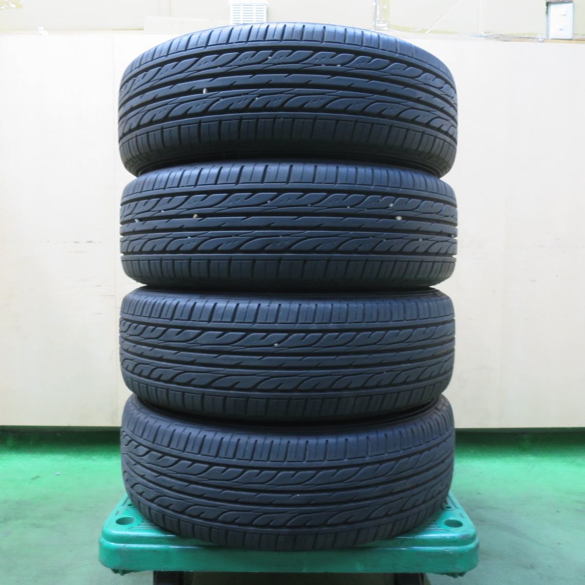 バリ溝!23年!9.5分★185/60R15 ダンロップ EC202 MANARAY SPORT マナレイスポーツ 15インチ PCD100/4H★5102414イノ