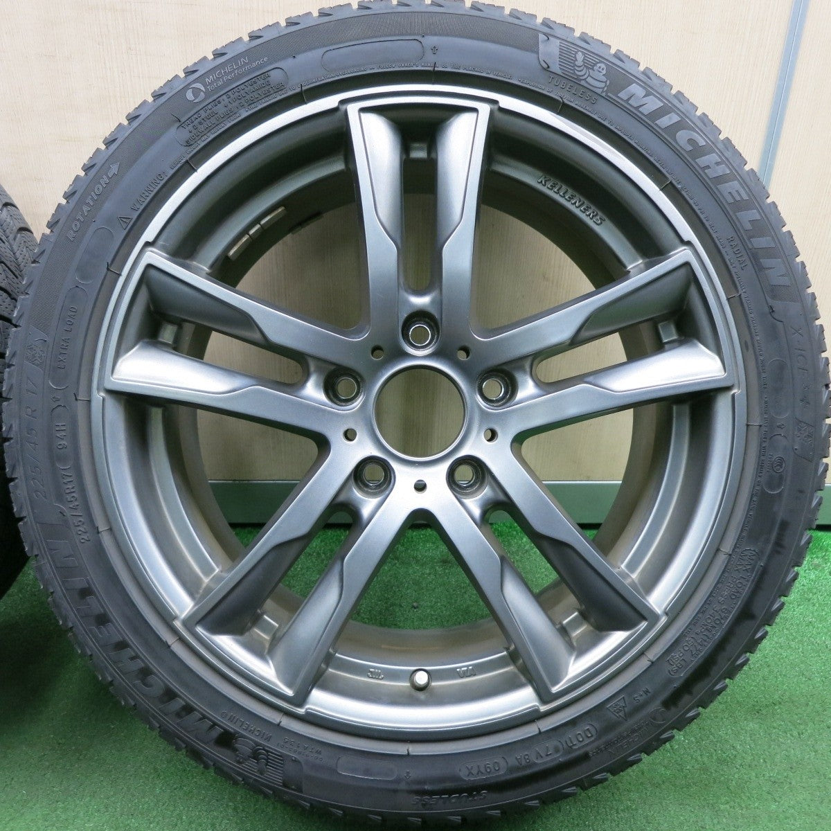 キレイ★BMW 等 KELLENERS 225/45R17 スタッドレス ミシュラン X-ICE3+ ケレナーズ 17インチ PCD120/5H★4051903HAス