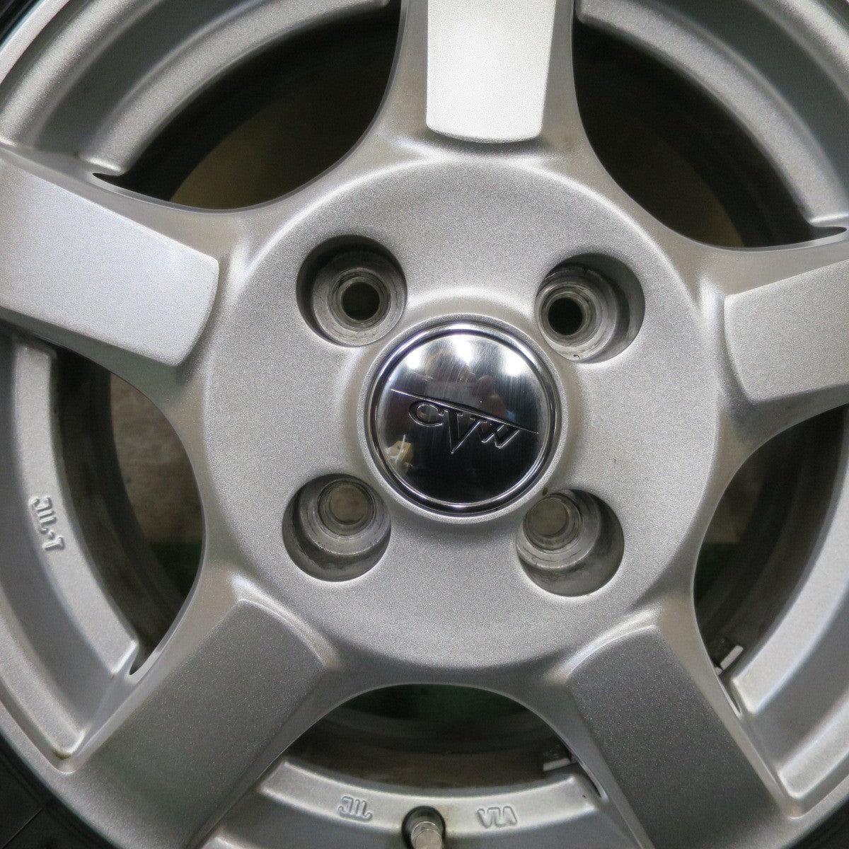 バリ溝!23年!9.5分★スタッドレス 165R13 6PR ブリヂストン ブリザック VL1 CVW 社外 アルミ 13インチ PCD100/4H★5091002TTス
