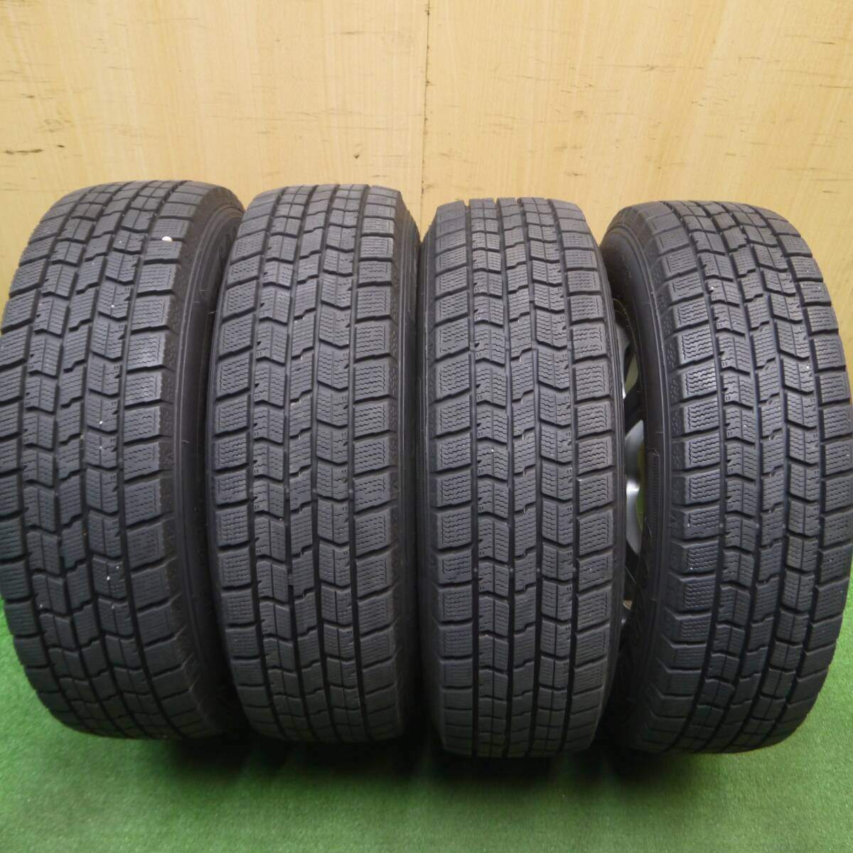 バリ溝!9分★スタッドレス 175/70R14 グッドイヤー アイスナビ7 BALMINUM バルミナ 14インチ PCD100/4H★4122404Hス