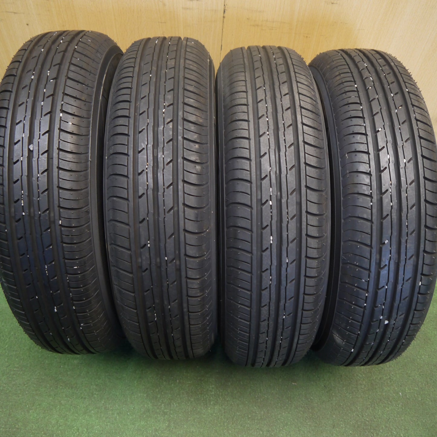 バリ溝!23年!9分★145/80R12 ヨコハマ BluEarth-ES RS32 ASISS 社外 アルミ 12インチ PCD100 110 114.3/4H マルチ★6051813Hノ