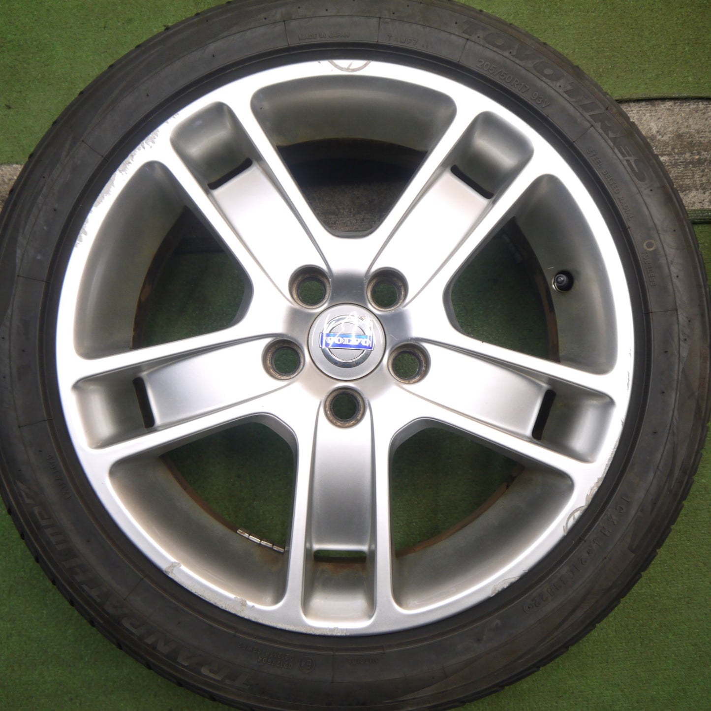 バリ溝!22年!9分★ボルボ S40 S60 S80 V40 V50 V60 V70 等 純正 205/50R17 トーヨー トランパス MP7 17インチ PCD108/5H★5093004Hノ