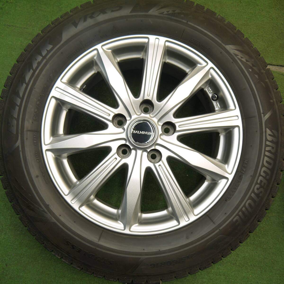 キレイ!21年★スタッドレス 215/60R16 ブリヂストン ブリザック VRX3 BALMINUM バルミナ 16インチ PCD114.3/5H★5033111Hス