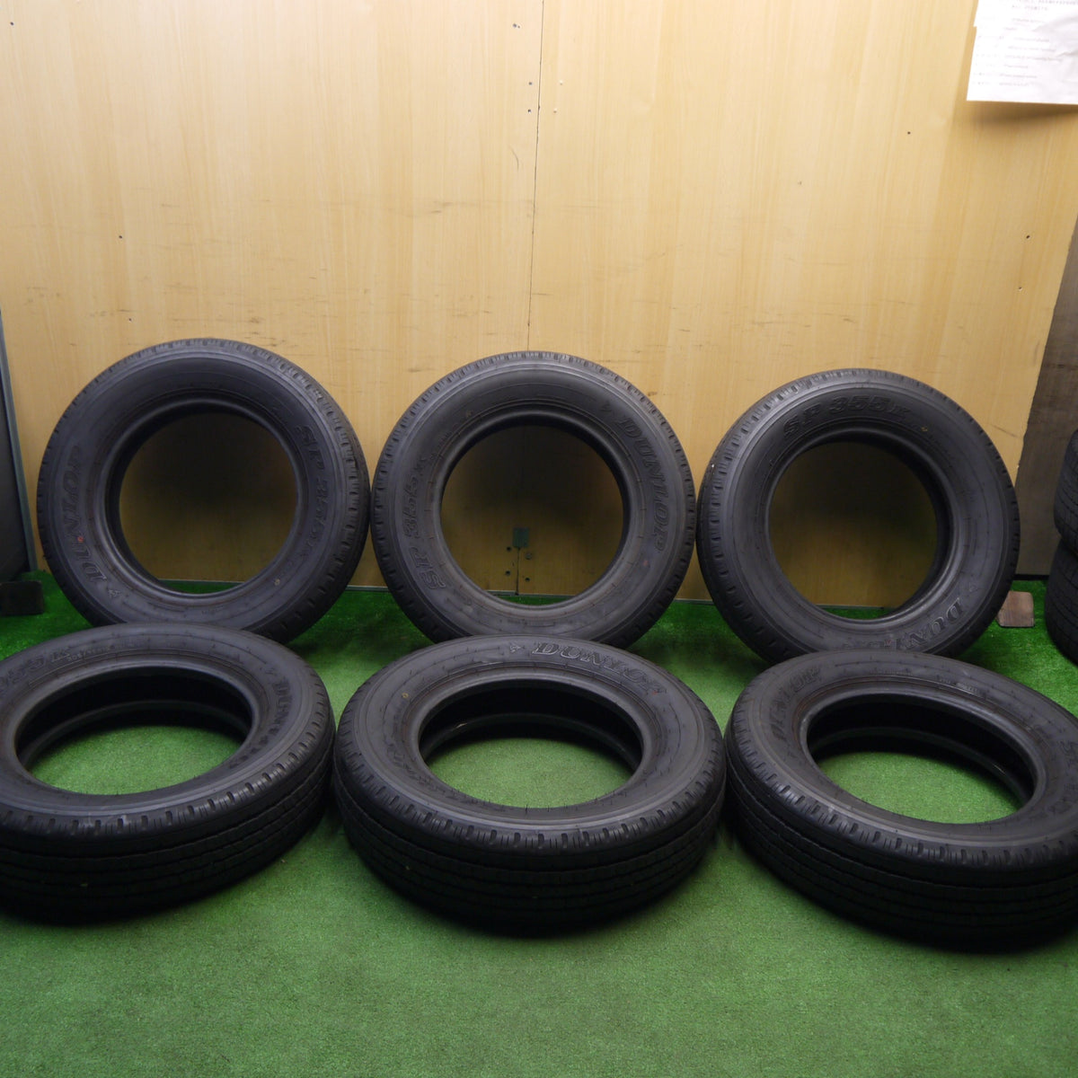 バリ溝!8.5分!6本★トラック タイヤ 205/75R16 113/111L ダンロップ SP355K 16インチ★5120901Hノタ