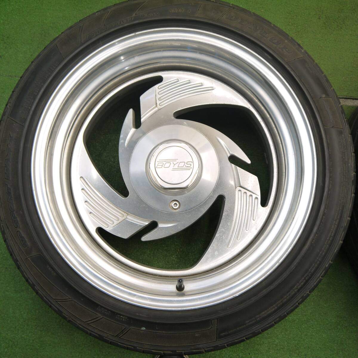 バリ溝!9分★BOYDS ボイド ビレット 245/45R17 ブリヂストン ポテンザ RE050 17インチ PCD120 127/5H マルチ★5031712Hノ