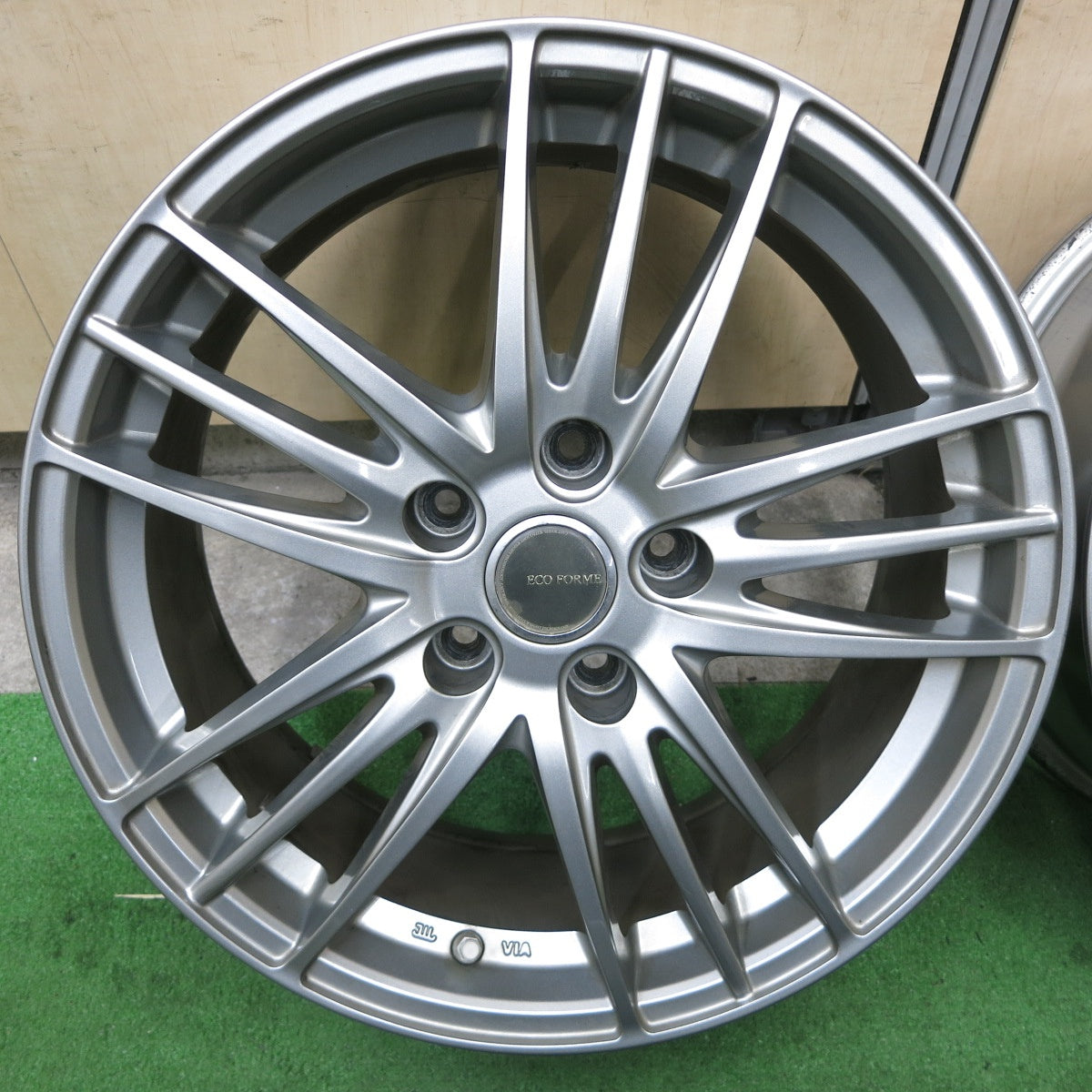キレイ!センサー付★ECO FORME ブリヂストン製 17インチ ホイール エコフォルム 17×7J PCD114.3/5H★5091302ナホ