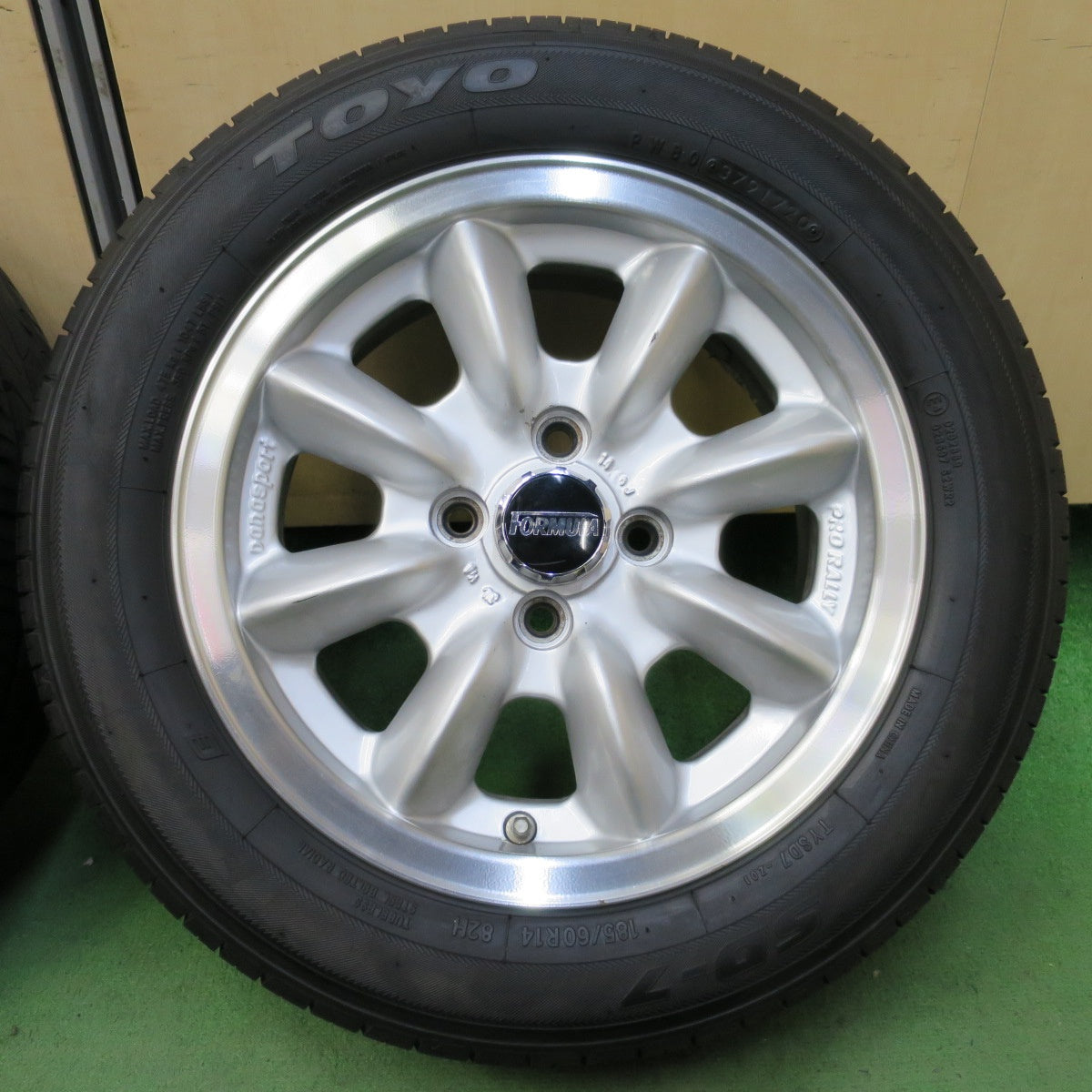 バリ溝!ほぼ10分★Panasport FORMULA PRO RALLY 185/60R14 トーヨー SD-7 ファイナリスト F109 パナスポーツ フォーミュラ プロラリー PCD100/4H★5082901イノ