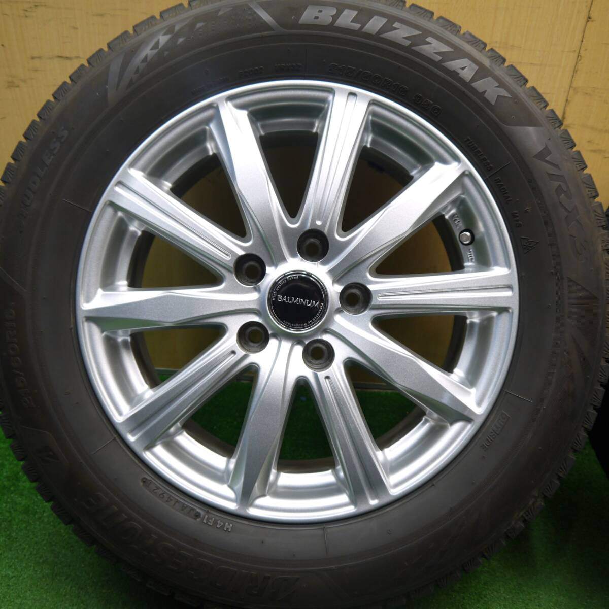 キレイ!21年★スタッドレス 215/60R16 ブリヂストン ブリザック VRX3 BALMINUM バルミナ 16インチ PCD114.3/5H★5033111Hス