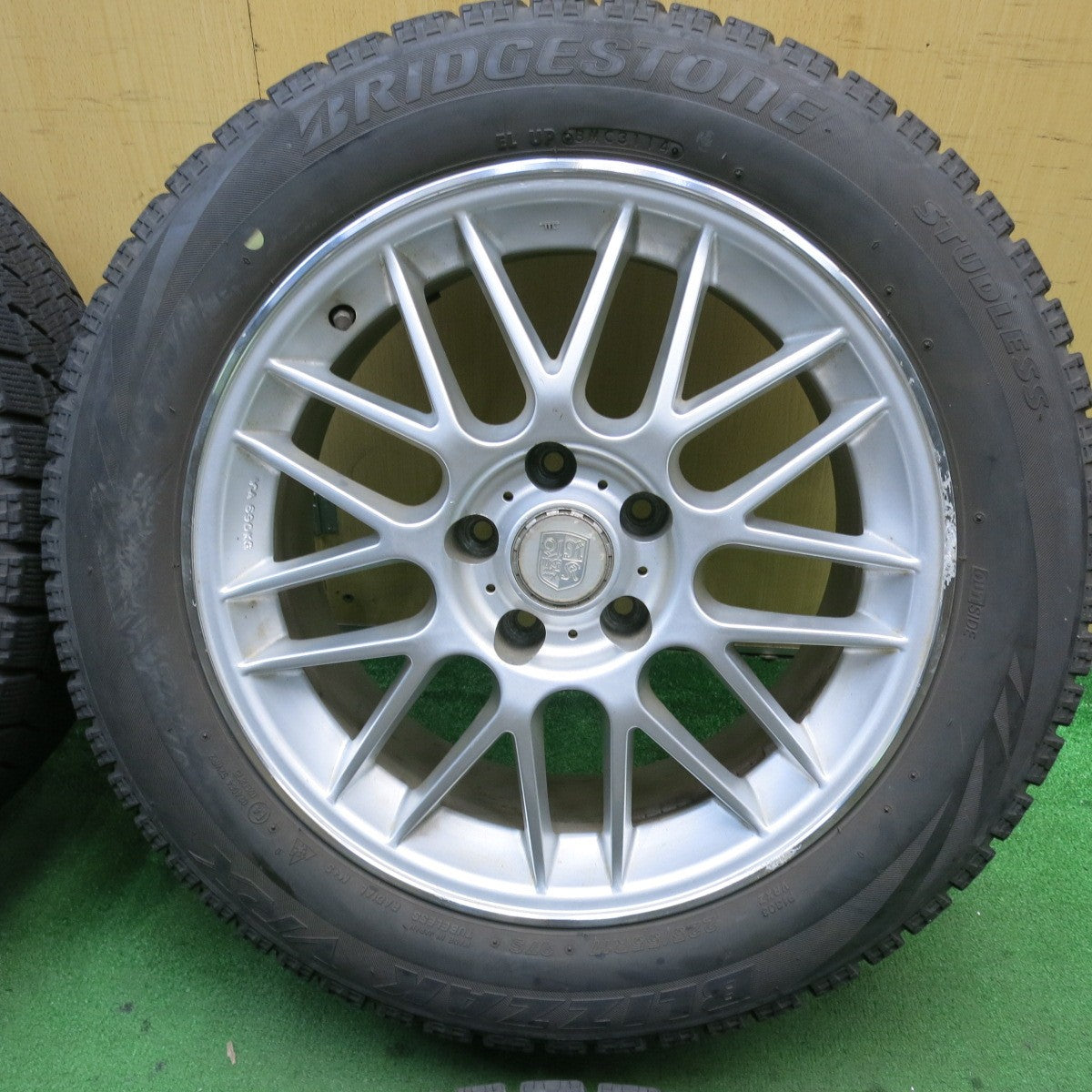 4本価格★スタッドレス 225/55R17 ブリヂストン ブリザック VRX 社外 アルミ 17インチ PCD114.3/5H★5052005TNス