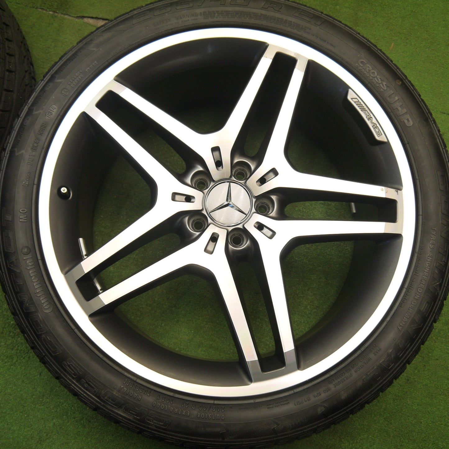 タイヤほぼ未使用★ベンツ ML W166 純正 AMG 265/40R21 コンチネンタル クロスコンタクト MO 21インチ PCD112/5H★5041102Hノ