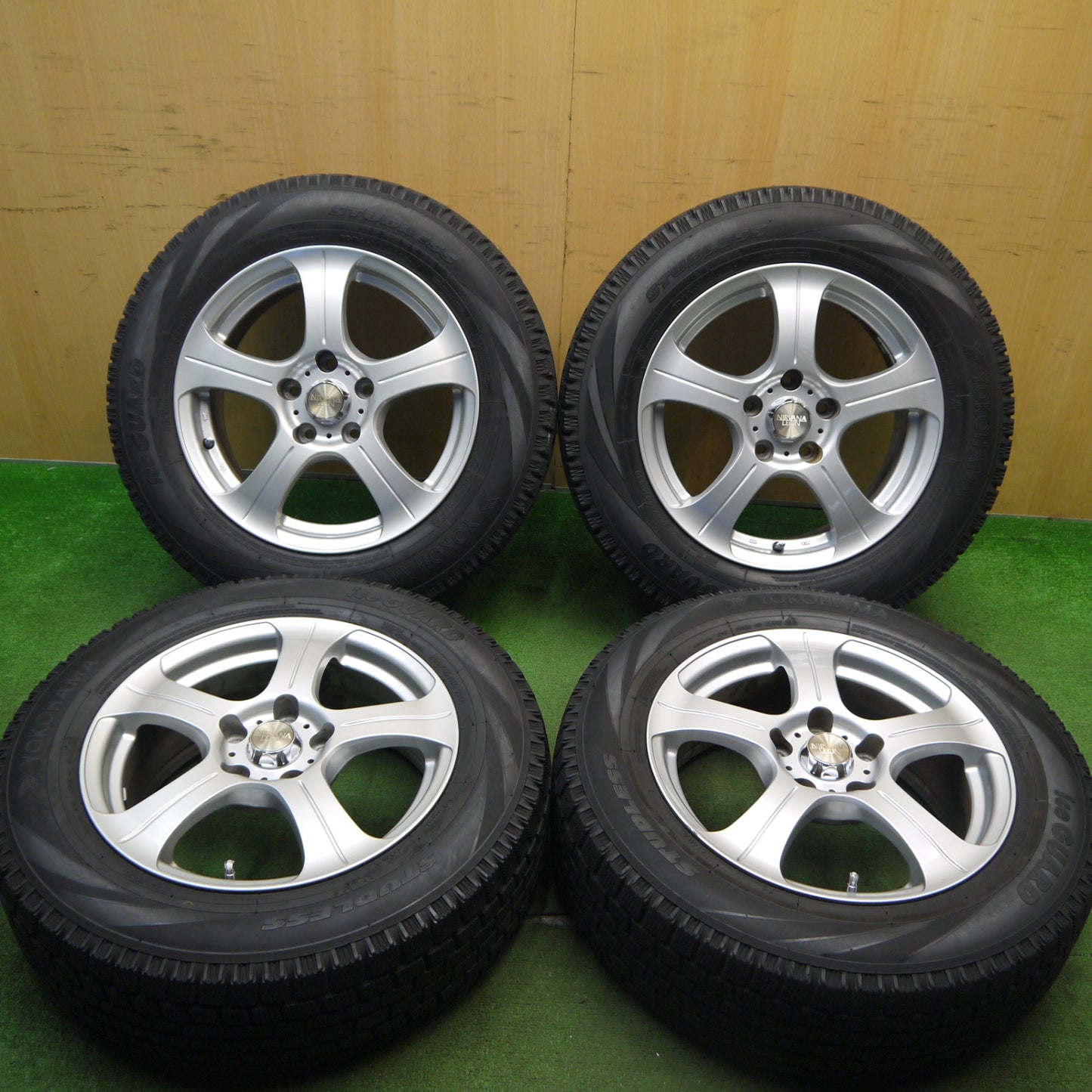 バリ溝!キレイ!9.5分★スタッドレス 205/65R16 ヨコハマ アイスガード NIRVANA LEON ニルヴァーナ レオン 16インチ PCD114.3/5H★5040907Hス