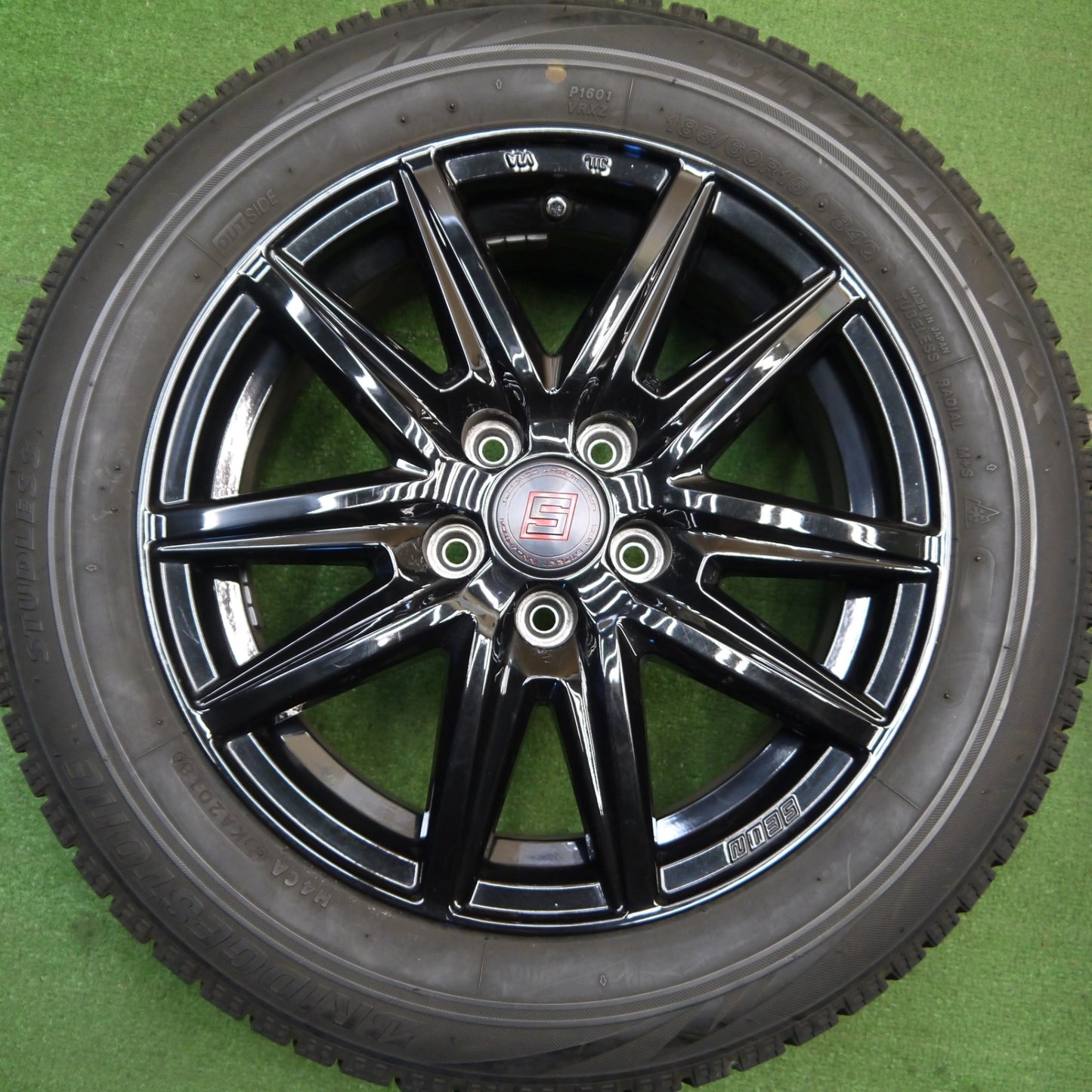 4本価格★シエンタ 等 185/60R15 スタッドレス ブリヂストン ブリザック VRX SEIN ザイン 15インチ PCD100/5H★5041810Hス