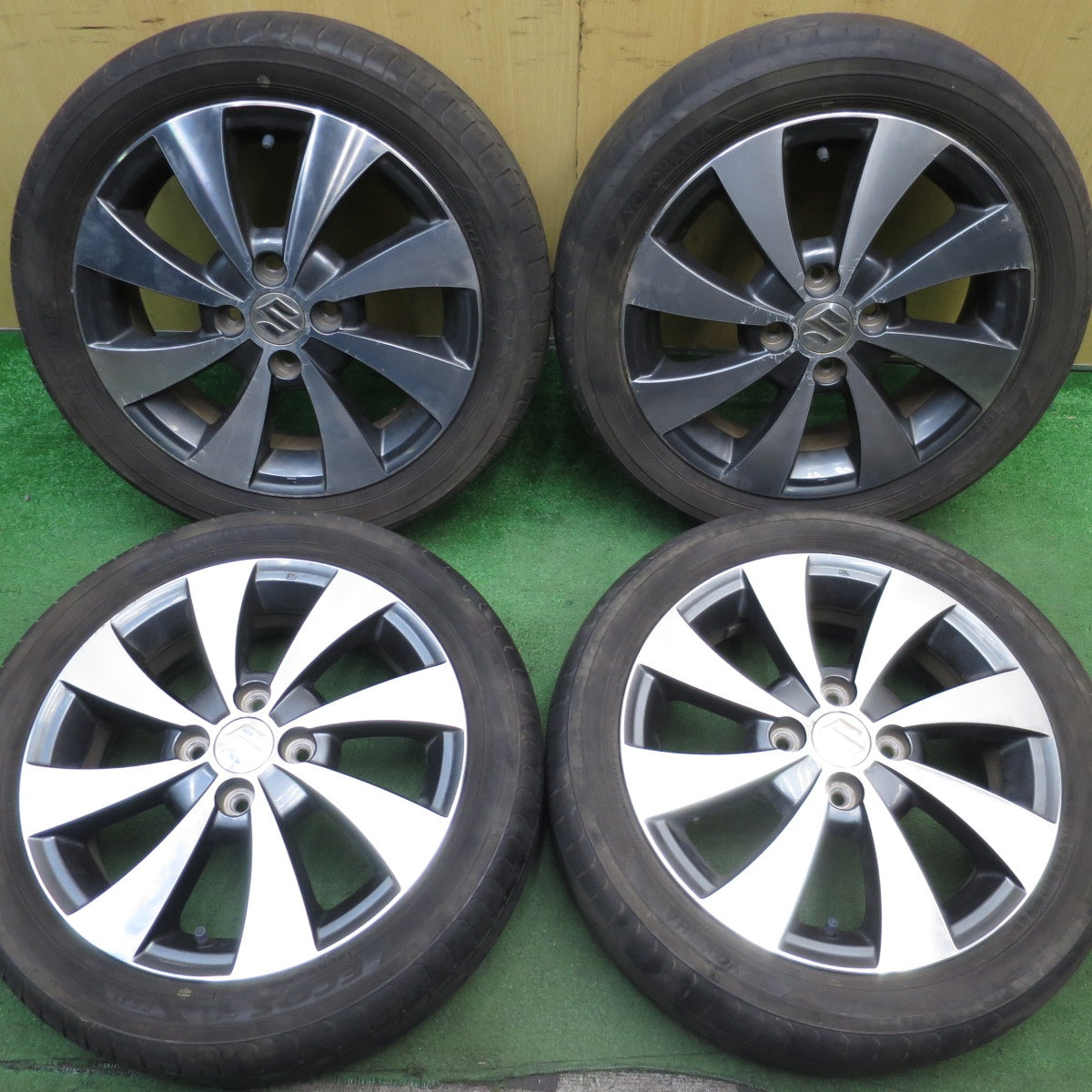 4本価格★スズキ MH23S ワゴンR 純正 165/55R15 ヨコハマ エコス ES31 15インチ PCD100/4H★5060206NJノ