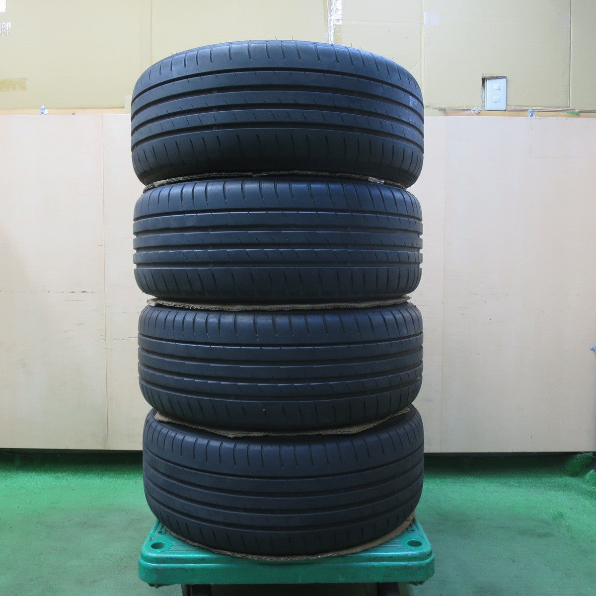 バリ溝!22年!キレイ!9.5分★STEINER CVX AME 225/35R20 ミレバー SPORT macro MA349 シュタイナー 20インチ PCD114.3/5H★5071909イノ