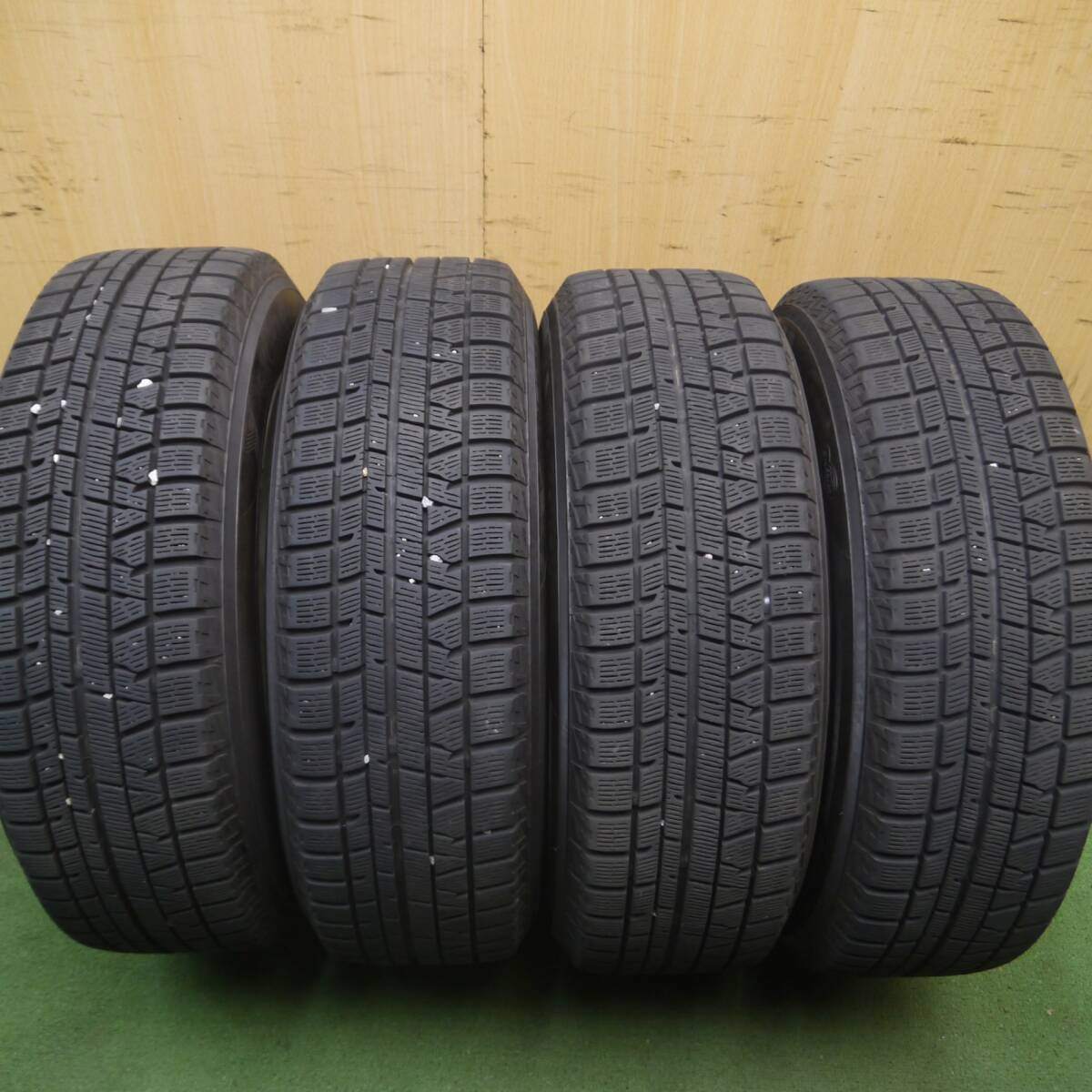 バリ溝 キレイ 9.5分★ENKEI PF01 185/65R15 スタッドレス ヨコハマ アイスガード iG50 プラス エンケイ PCD100/4H★4071706Hス