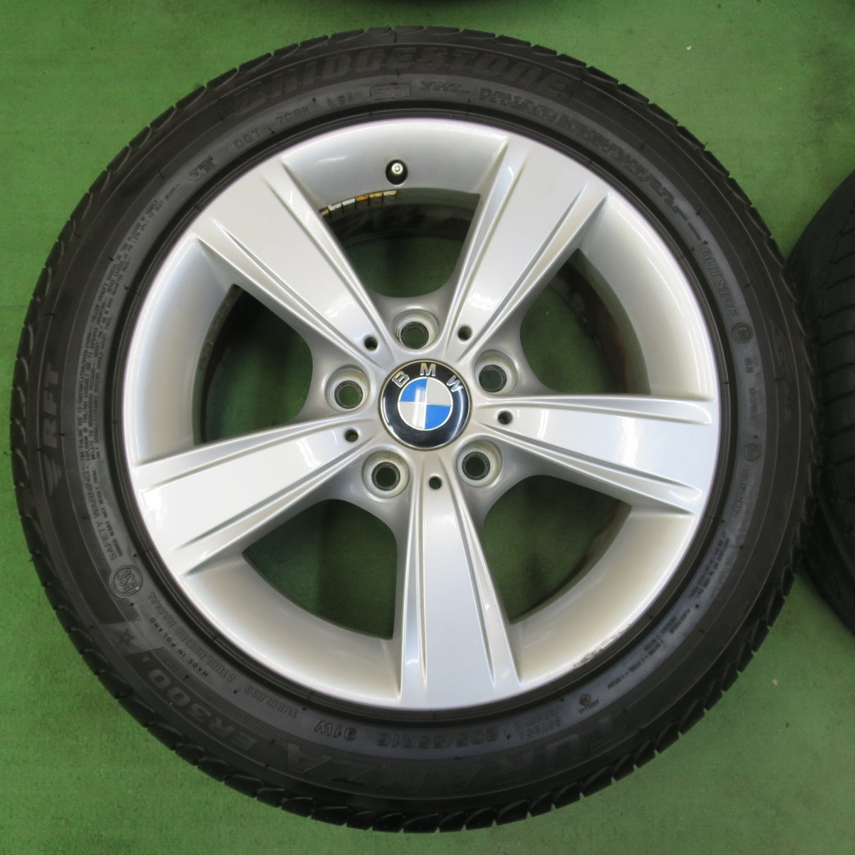 バリ溝!21年!キレイ!9.5分★BMW 1シリーズ F20 純正 205/55R16 ブリヂストン トランザ ER300 RFT 16インチ PCD120/5H★5051211イノ