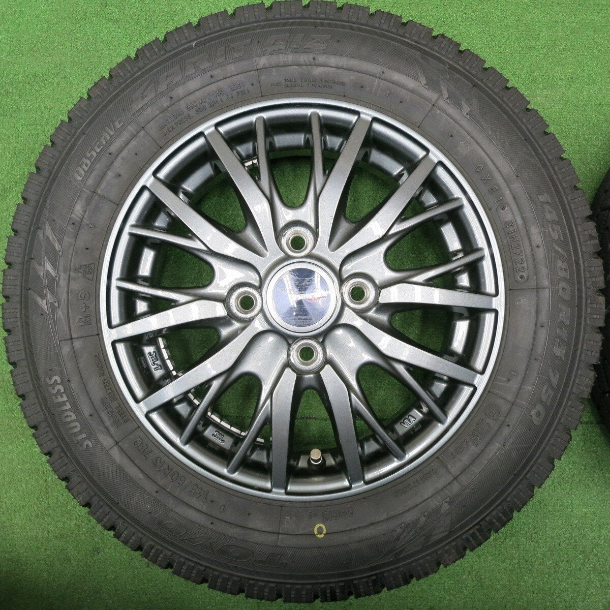 超バリ溝!22年!キレイ!ほぼ10分★スタッドレス 145/80R13 トーヨー オブザーブ ガリット GIZ ravrion RM01 ラブリオン 13インチ PCD100/4H★5010201NJス