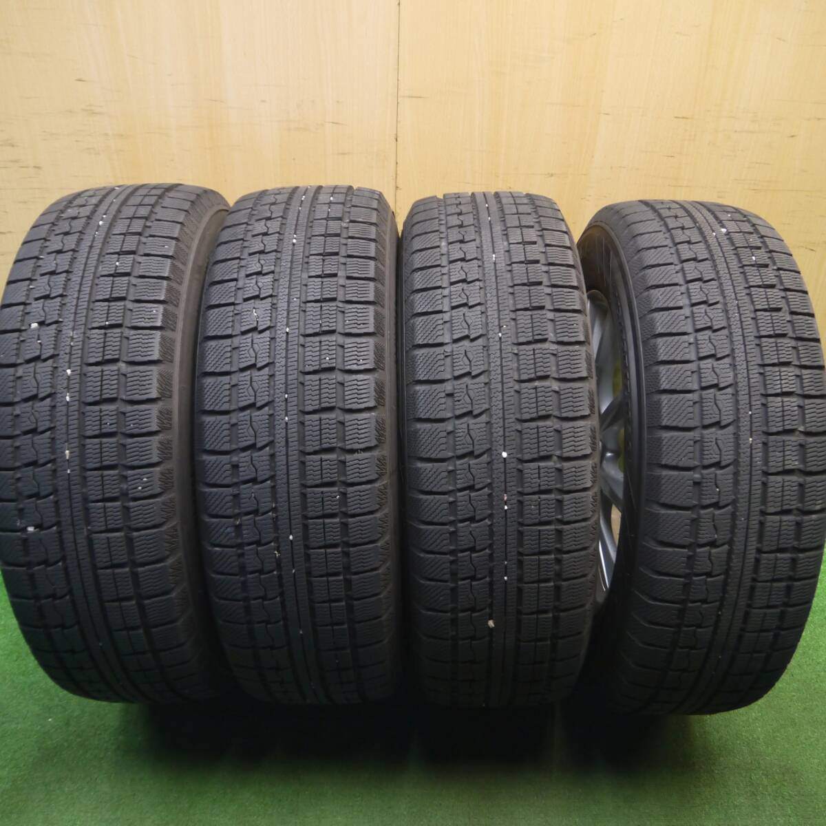 バリ溝!キレイ!9分★スタッドレス 225/65R17 トーヨー ウインター トランパス MK4α JOKER ジョーカー 17インチ PCD114.3/5H★5012107Hス