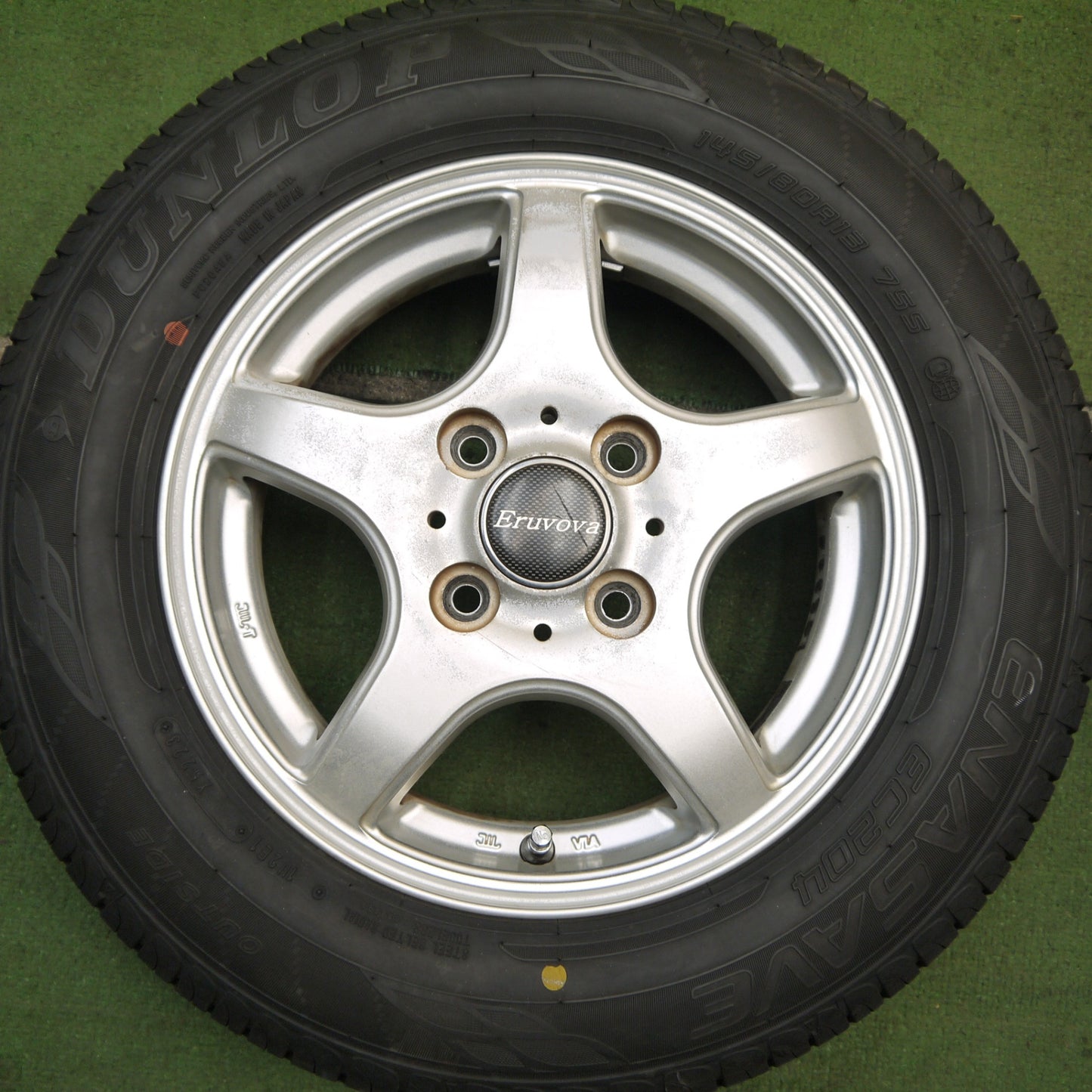 バリ溝!23年!8.5分★145/80R13 ダンロップ エナセーブ EC204 Eruvova 13インチ PCD100/4H★5080504Hノ
