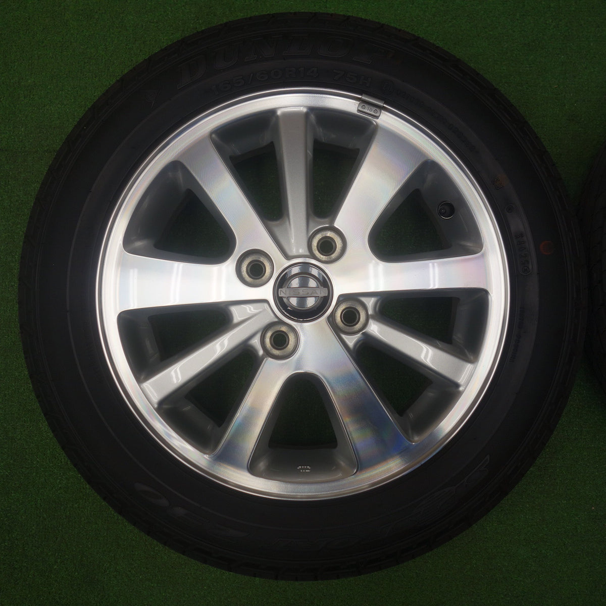 新車外し!25年★日産 クリッパー リオ 純正 165/60R14 ダンロップ SPスポーツ 230 14インチ PCD100/4H★6032302KTノ