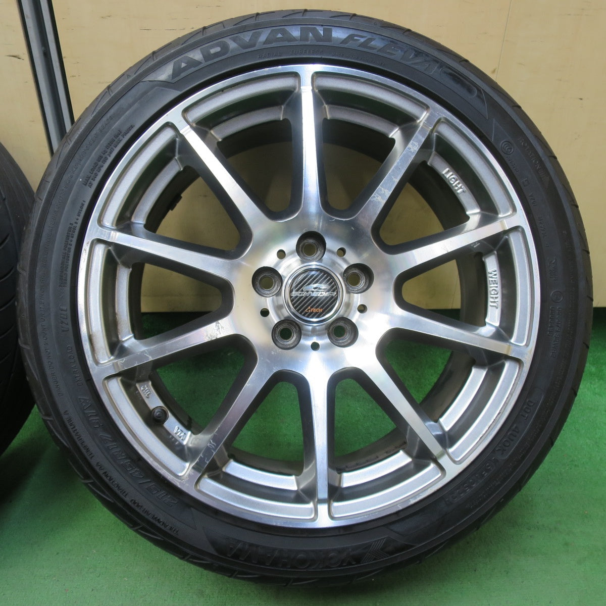 4本価格!22年★86 BRZ 等 215/45R17 ヨコハマ アドバン FLEVA V701 SCHNEIDER シュナイダー 17インチ PCD100/5H★5052002イノ