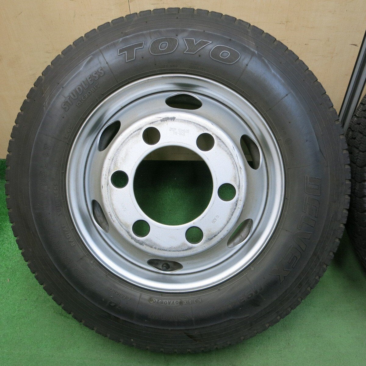 4本★トラック 205/80R17.5 スタッドレス トーヨー デルベックス M934 TOPY スチール 115-9CS PCD222.25/6H★5030502ナス