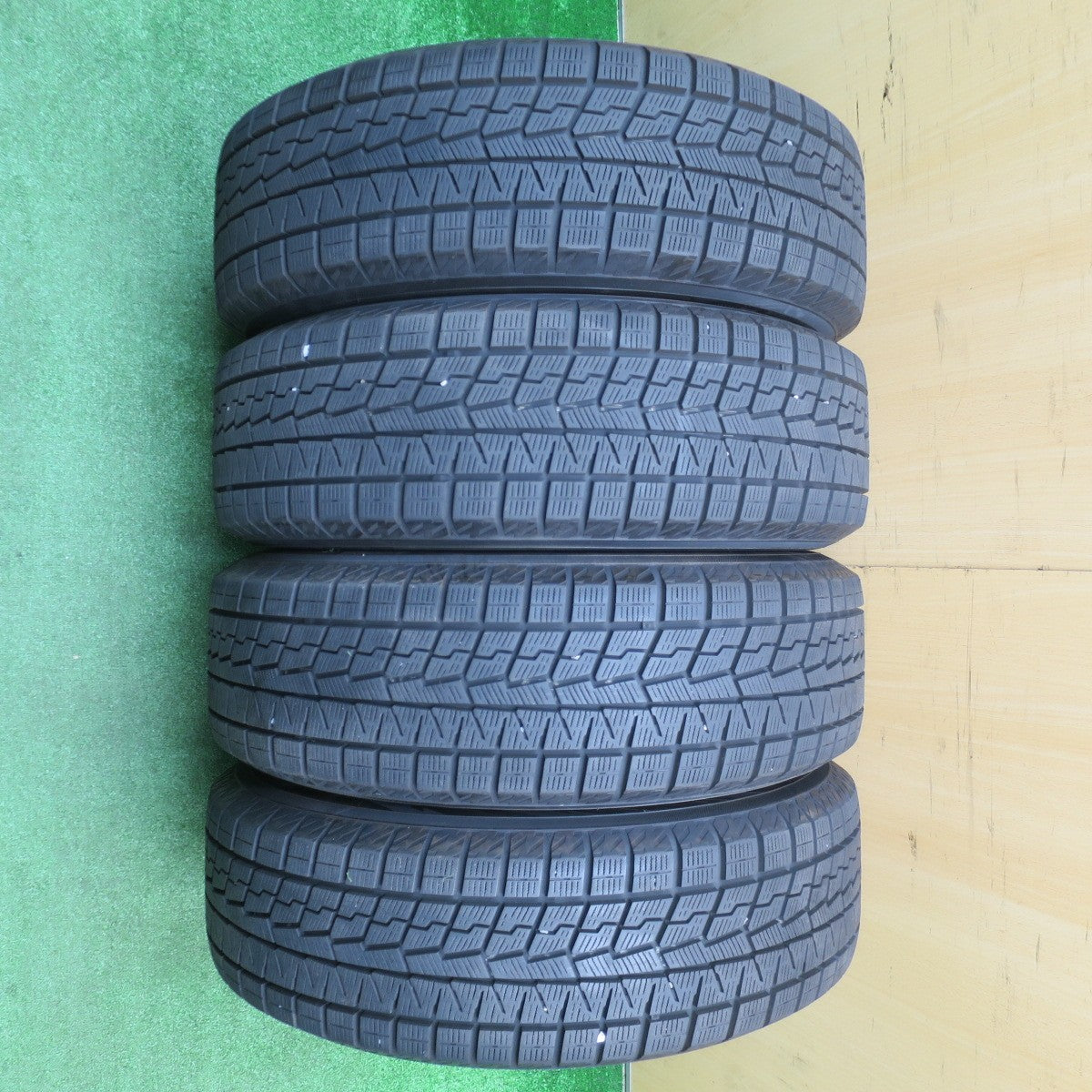 バリ溝!21年!キレイ!9分★スタッドレス 195/65R16 ヨコハマ アイスガード iG70 HI-BLOCK JERRARD ハイブロック ジェラード 16インチ PCD100/4H★5110702NJス