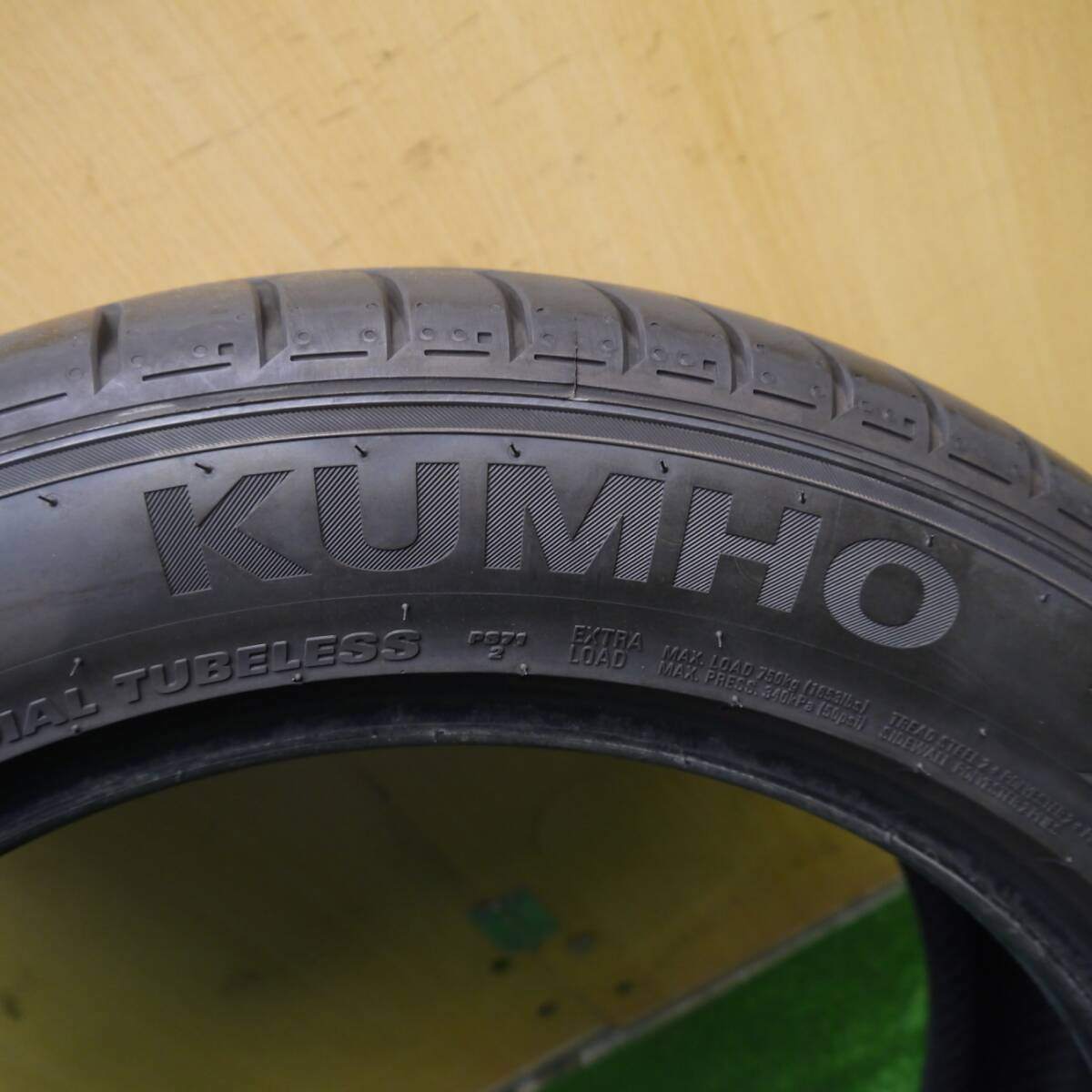 バリ溝 22年 9.5分以上 1本★225/50R17 クムホ エクスタ PS71 アウディ A4 A6 ボルボ V70 ベンツ Cクラス シャラン等★5032507Hノタ