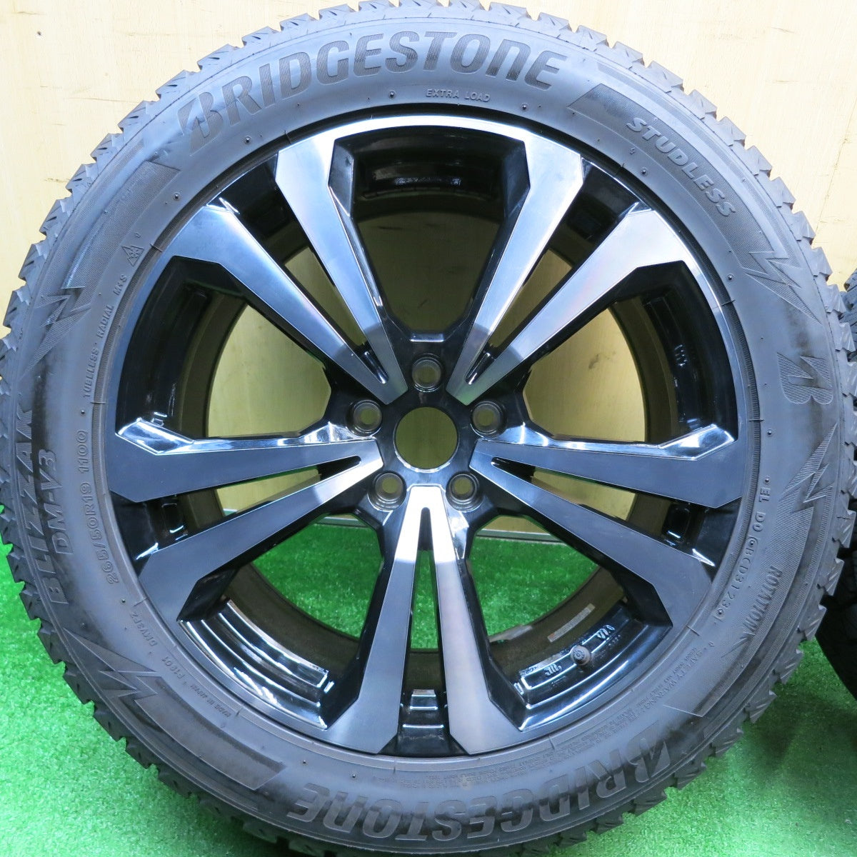 バリ溝!23年!9分★ベンツ 等 ADVANCE LINE SV-1 265/50R19 スタッドレス ブリヂストン ブリザック DM-V3 アドバンスライン 19インチ PCD112/5H★5122504HAス