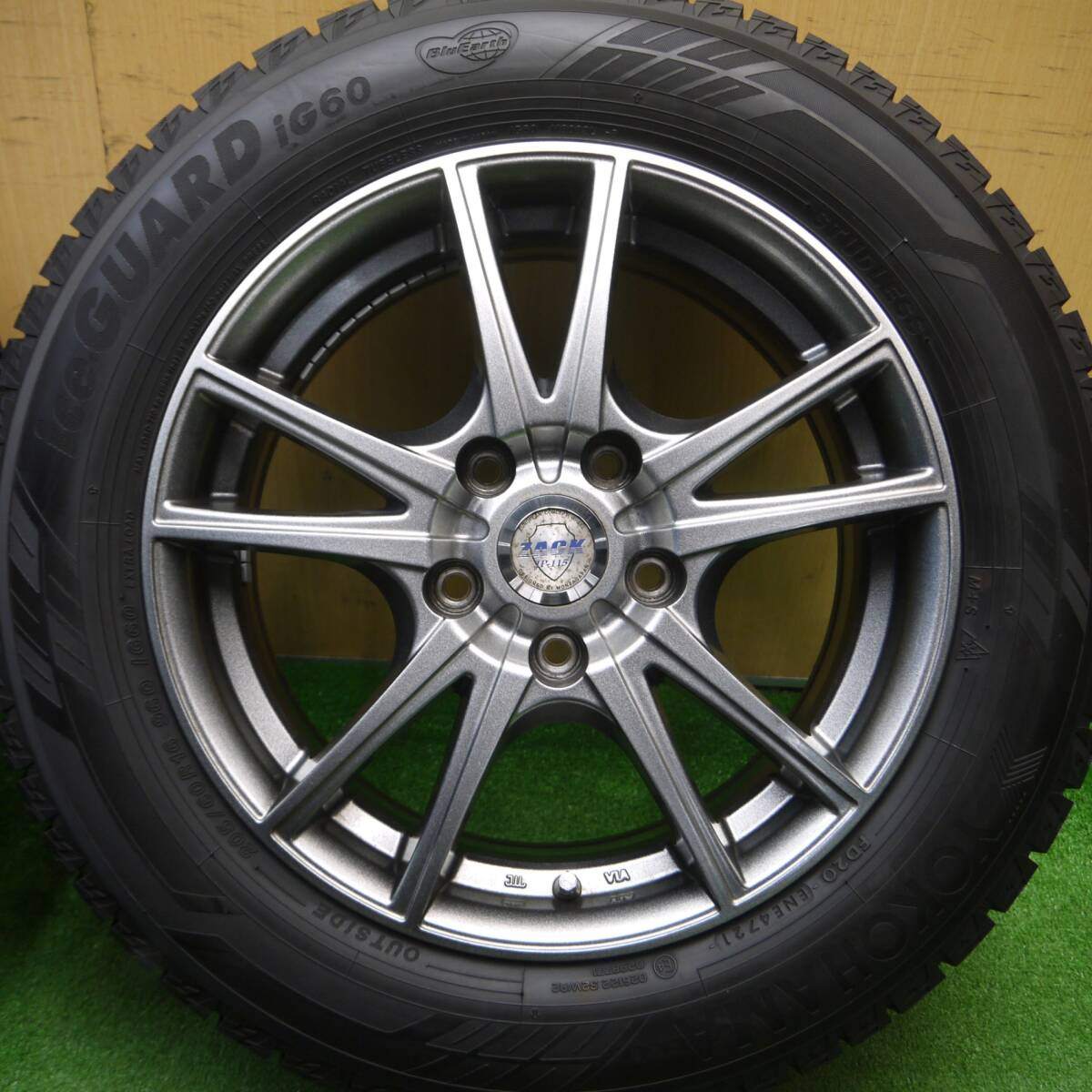 バリ溝!21年!キレイ!ほぼ10分★スタッドレス 205/60R16 ヨコハマ アイスガード iG60 ZACK JP-115 MONZA ザック 16インチ PCD114.3/5H★5011515Hス