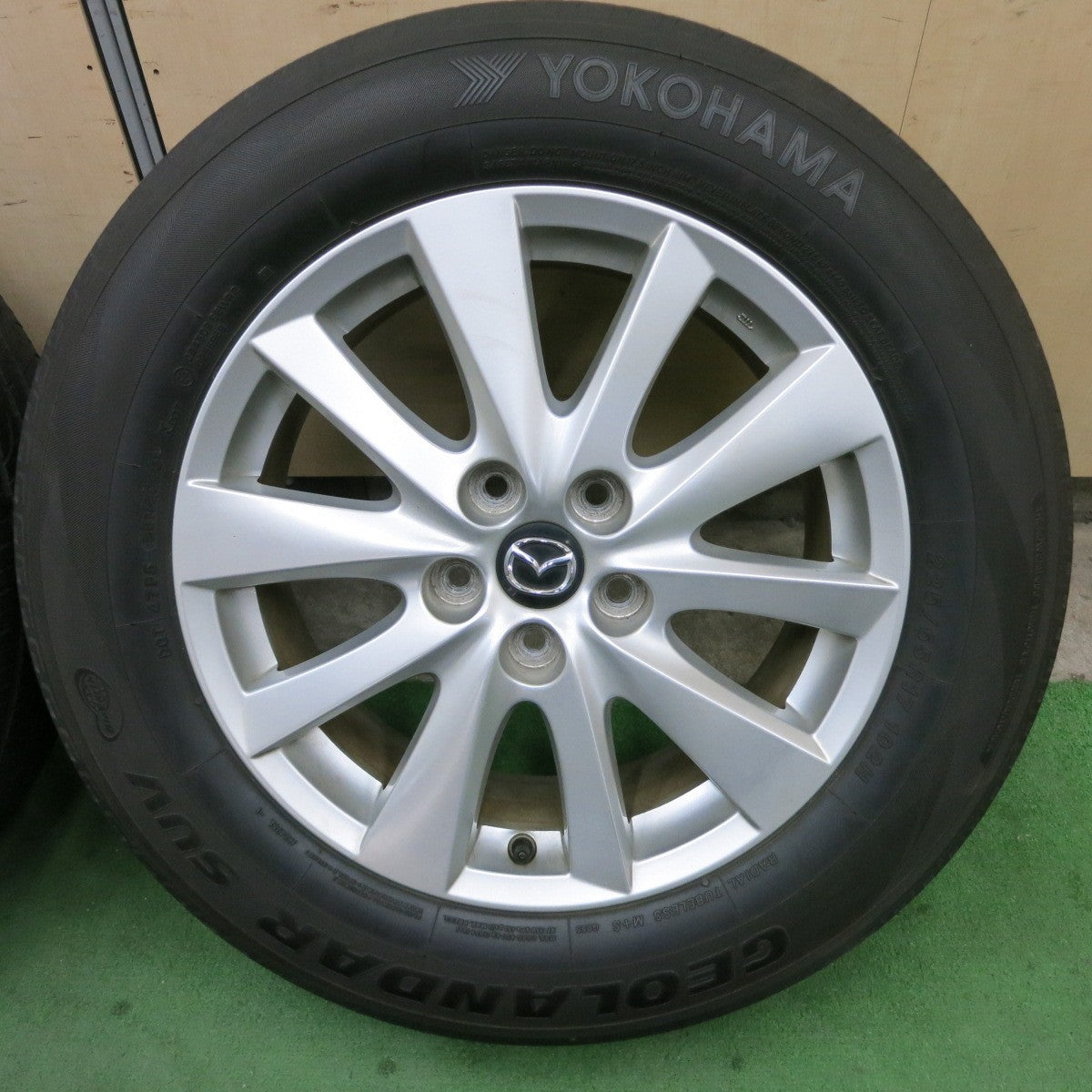 4本価格★マツダ CX-5 純正 225/65R17 ヨコハマ ジオランダー SUV 17インチ PCD114.3/5H★5042202ナノ