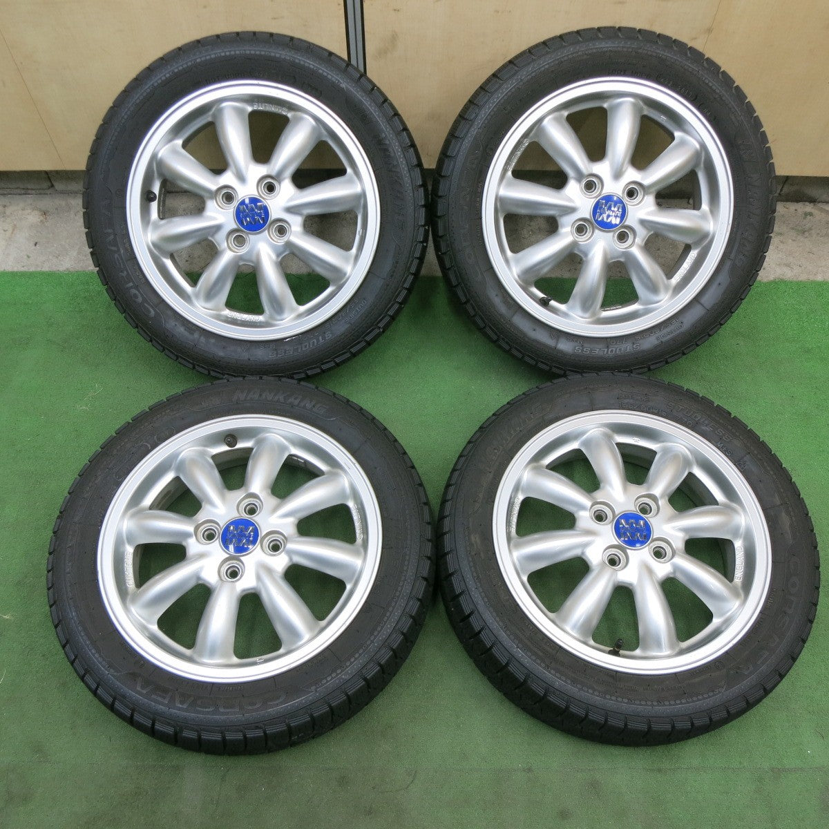 キレイ★ダイハツ ミラジーノ 等 MINILITE 165/60R15 スタッドレス ナンカン CORSAFA ミニライト 15インチ PCD100/4H★6012606ナス