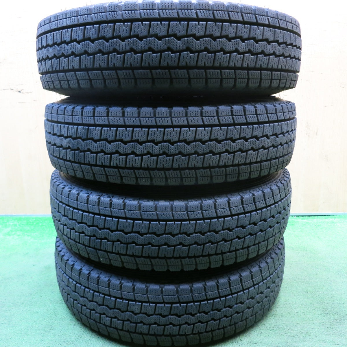 バリ溝!9.5分★トヨタ サクシード 純正 TOPY スチール 155/80R14 88/86N スタッドレス ダンロップ ウインターマックス SV01 14インチ PCD100/4H★5080203HAス