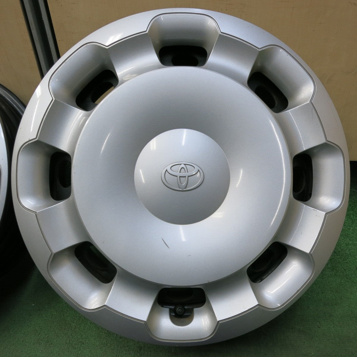 4本価格★トヨタ 10系 シエンタ 純正 スチール ホイール キャップ カバー 15インチ 15×5.5J PCD100/5H★5071108SYホ