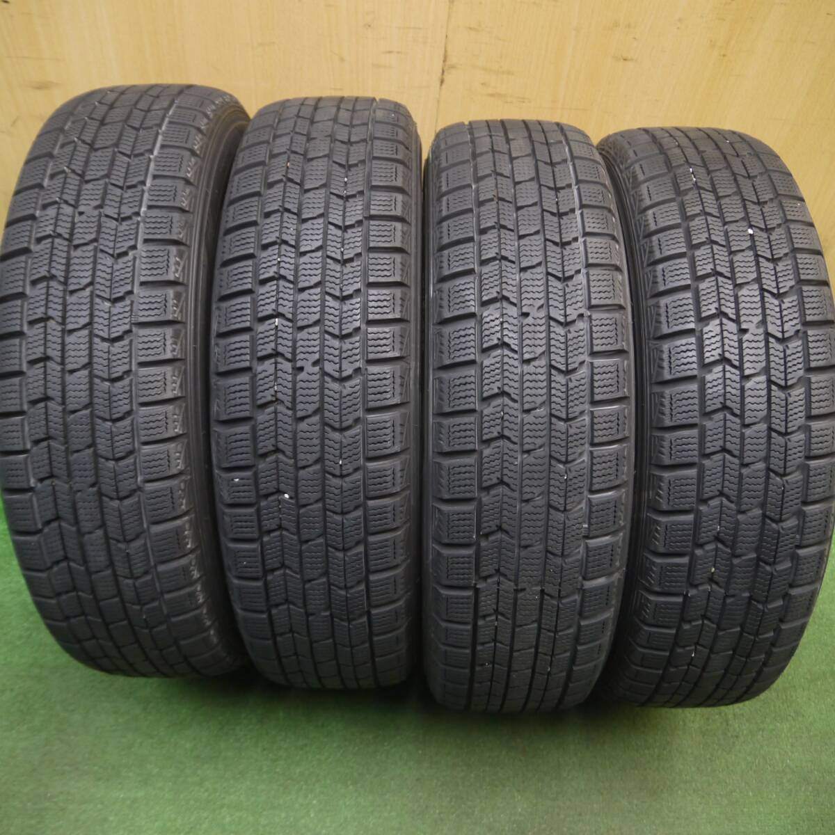 バリ溝!キレイ!9.5分以上★スタッドレス 155/65R14 ダンロップ DSX-2 JOKER ジョーカー 14インチ PCD100/4H★5022806Hス