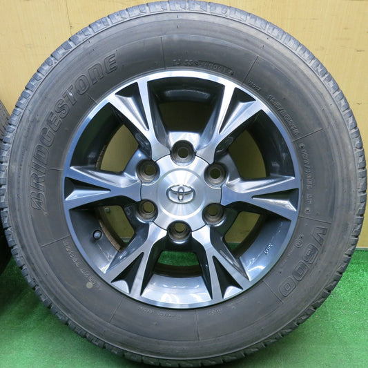 キレイ◎トヨタ 200系 ハイエース 純正 OP 195/80R15 107/105L ブリヂストン V600 15インチ PCD139.7/6H◎6092411HAノ
