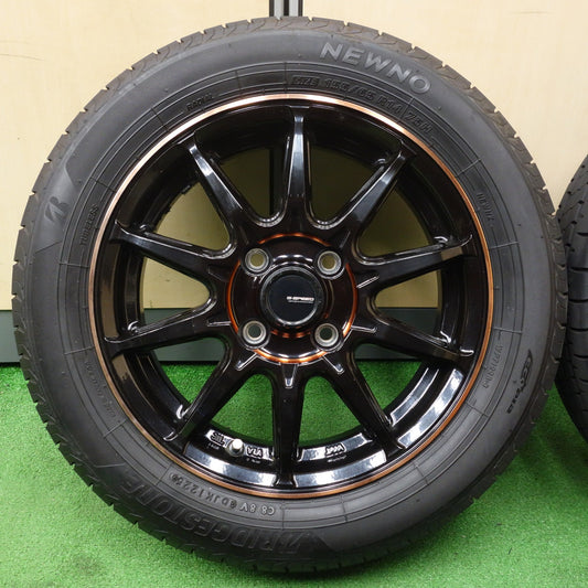 バリ溝!25年!キレイ!9.5分◎155/65R14 ブリヂストン NEWNO G-SPEED ニューノ Gスピード 14インチ PCD100/4H◎6092801KTノ