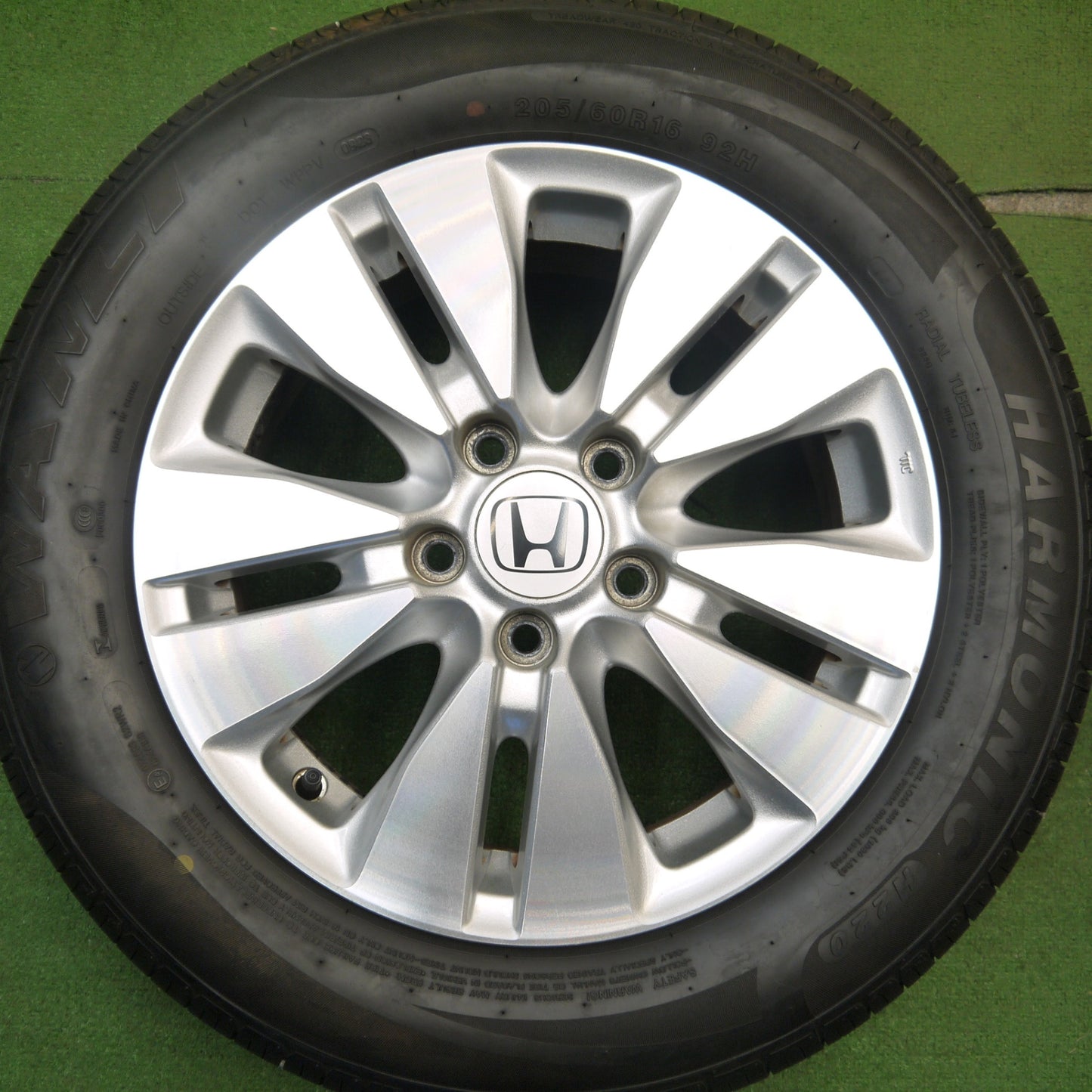 超バリ溝!23年!ほぼ10分★ホンダ RK5 ステップワゴン 純正 205/60R16 ワンリ HARMONIC H220 16インチ PCD114.3/5H★5041105Hノ