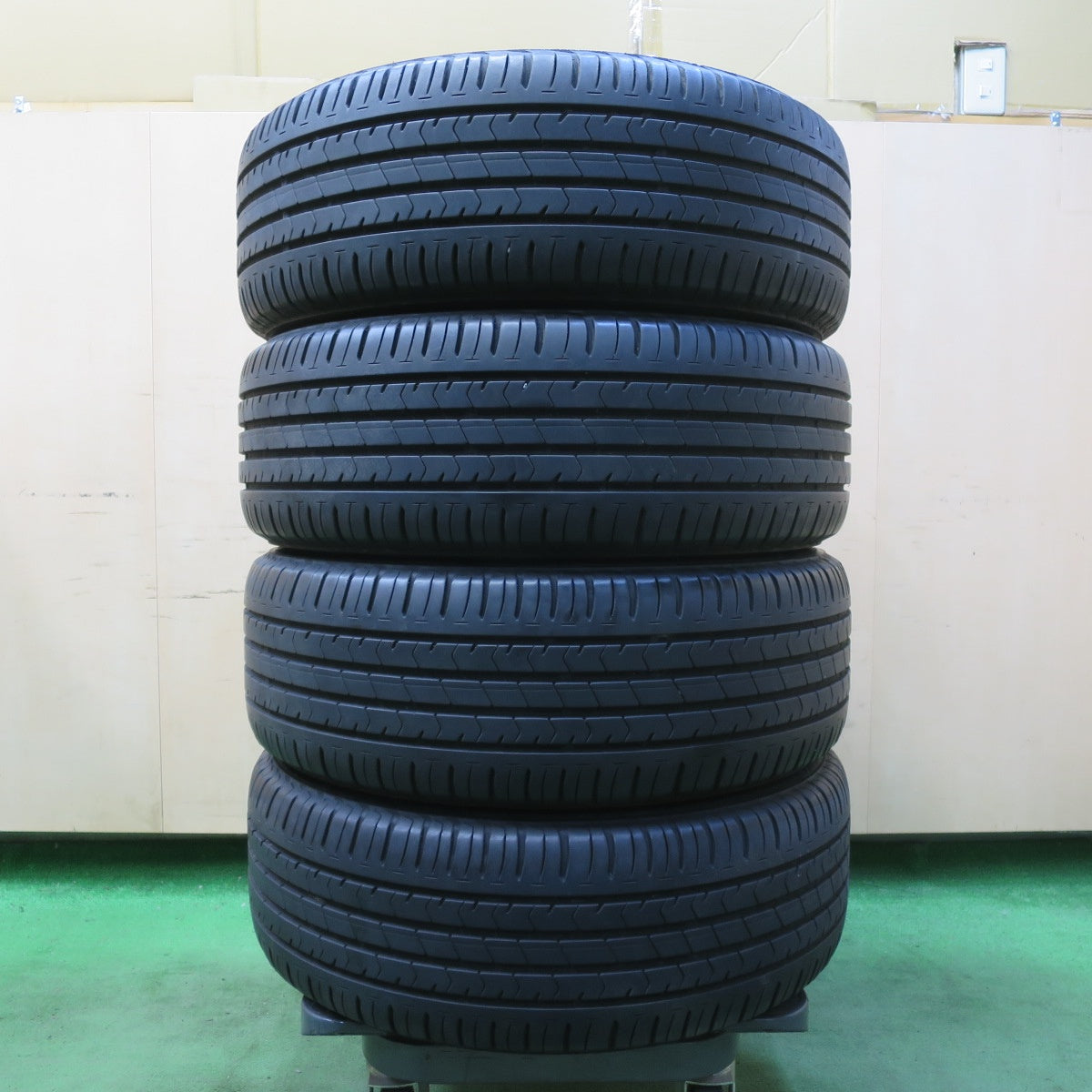 バリ溝!21年!キレイ!9.5分★トヨタ 80系 ノア ヴォクシー 純正 BBS 205/55R16 ブリヂストン エコピア NH100 16インチ PCD114.3/5H★5070308イノ