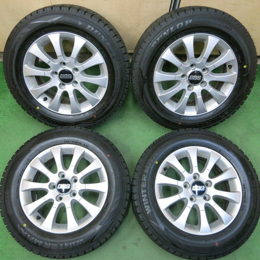 超バリ溝!22年★ワーゲン ゴルフ 純正 BBS RD391 195/65R15 スタッドレス ダンロップ ウインターマックス WM02★3102507イス