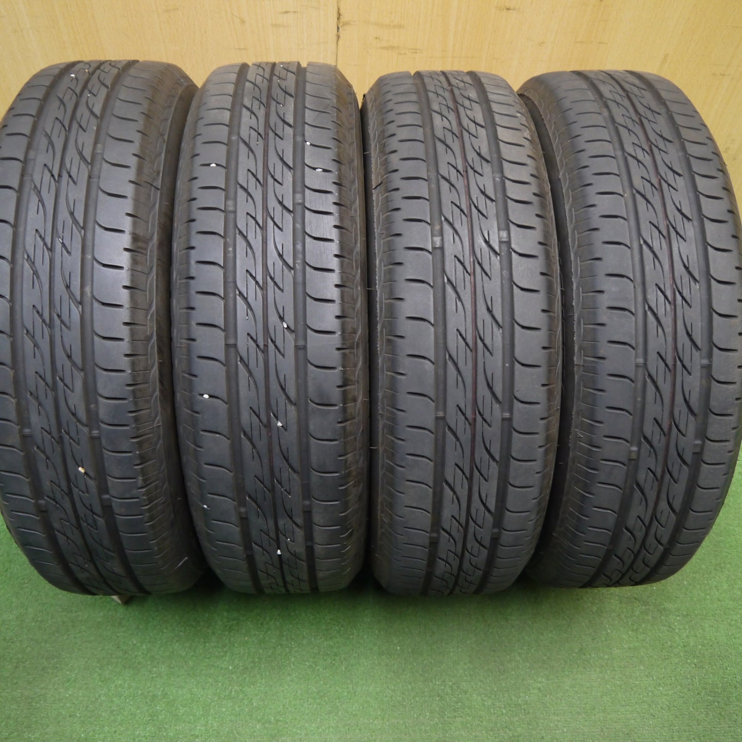 バリ溝!22年!キレイ!8.5分★スズキ ラパン 純正 155/65R14 ブリヂストン ネクストリー エコピア 14インチ PCD100/4H★5041807Hノ